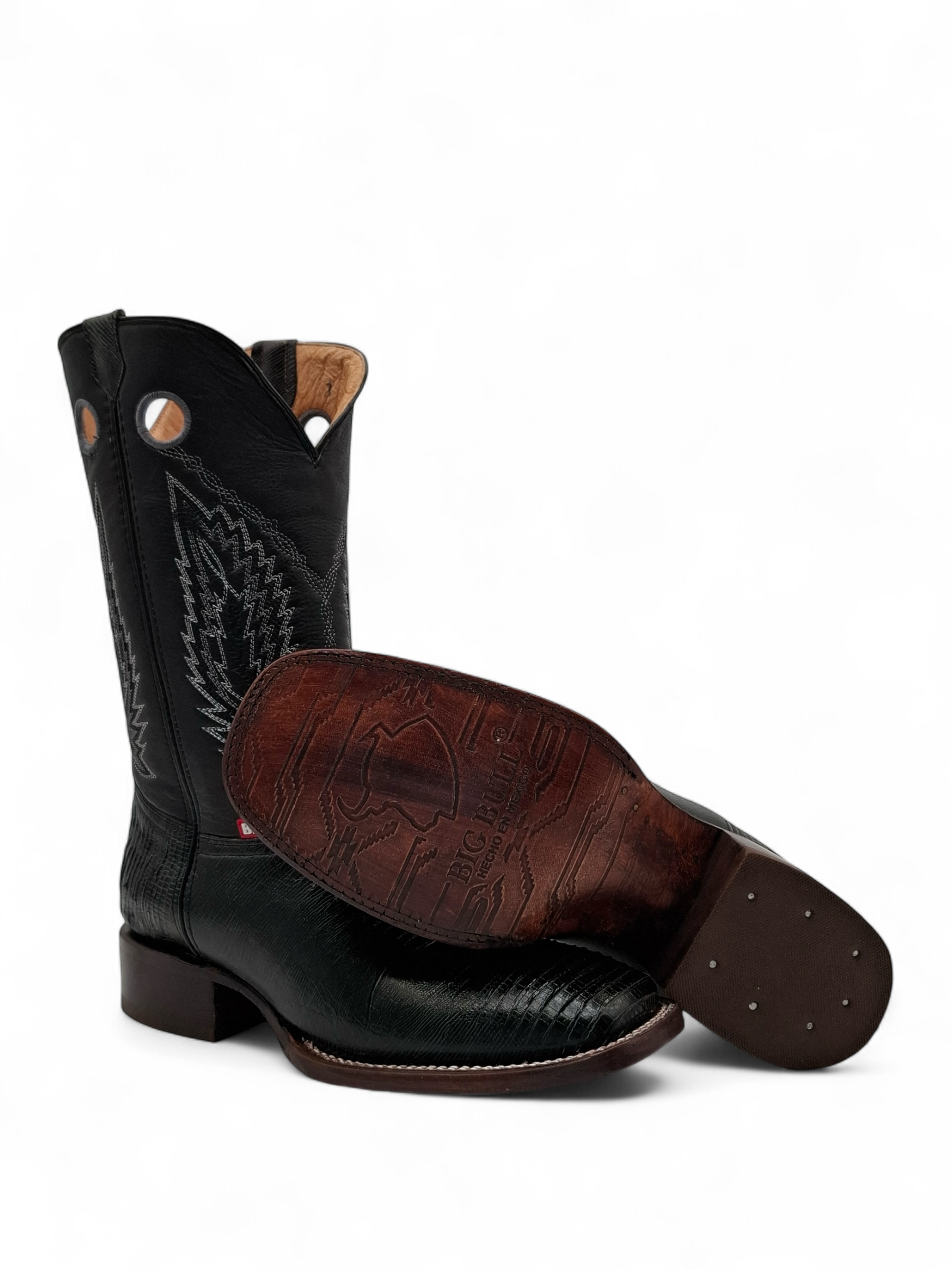 BOTA BIG BULL CABALLERO BUCKAR ARMADILLO NEGRO 0028