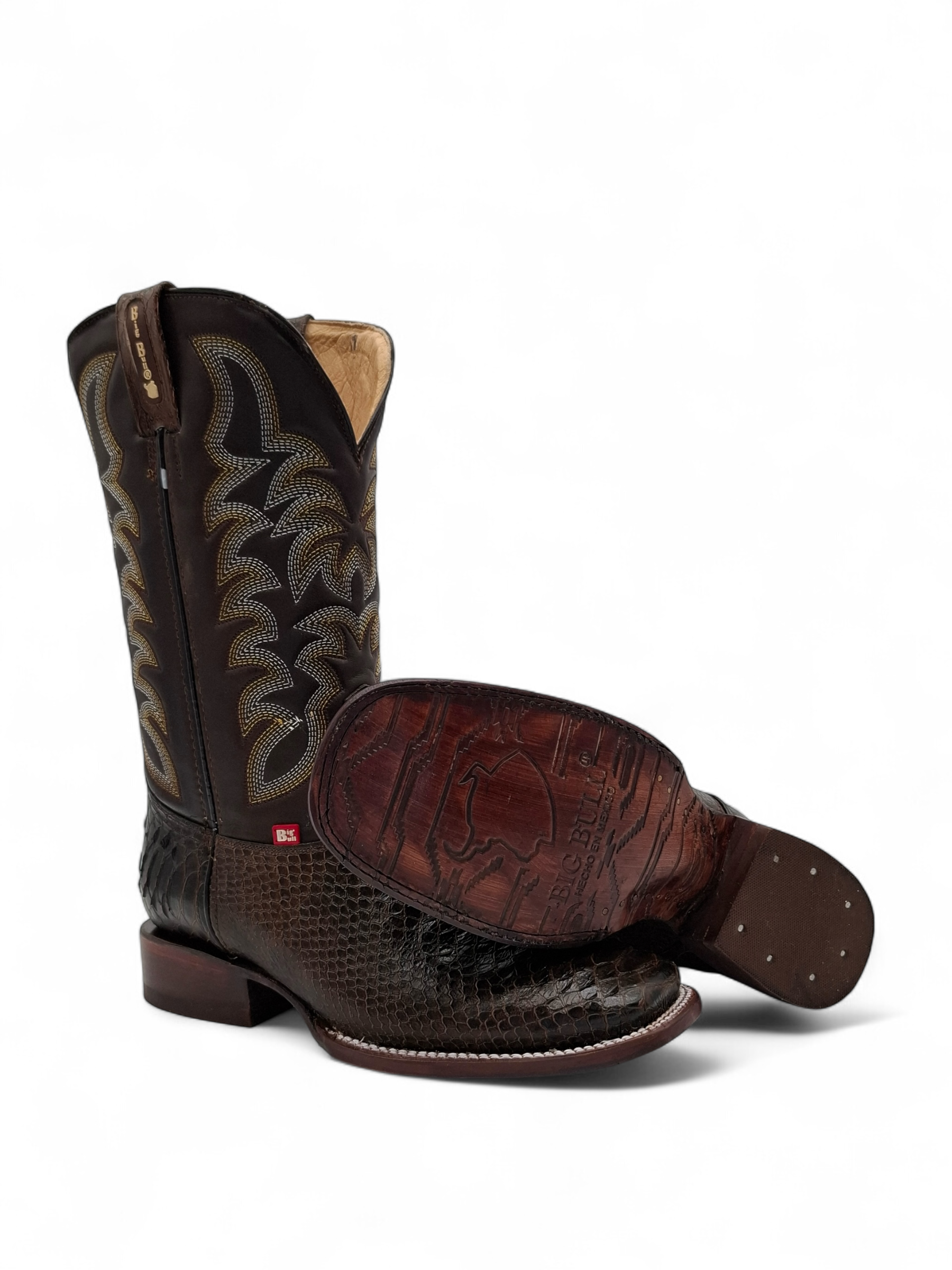 BOTA BIG BULL CABALLERO CAFE PITON RUSTICO TUBO ITALO CAFE TACON RECTO 0021