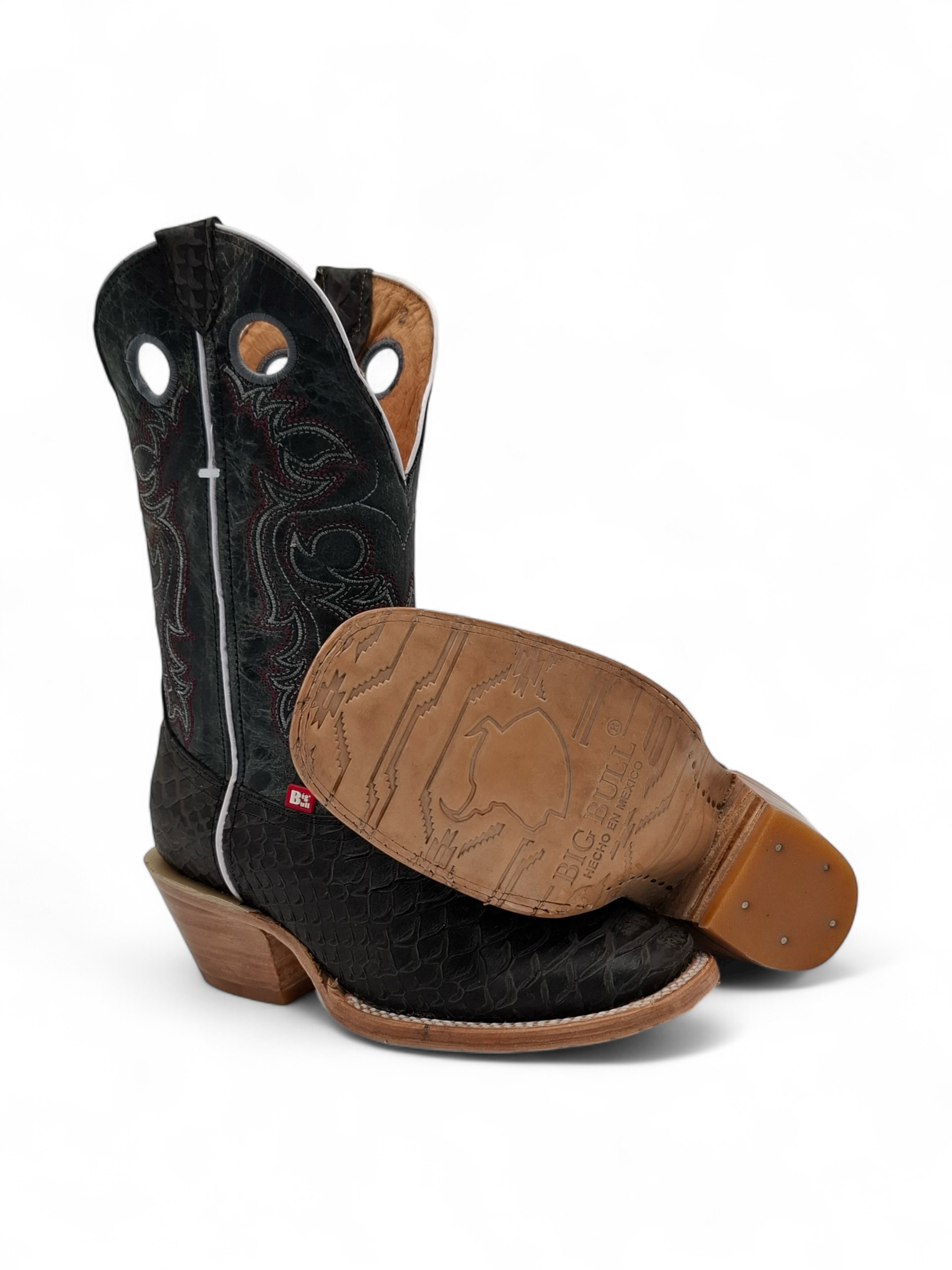 BOTA BIG BULL CABALLERO PITON NEGRO NOBUCK 0031