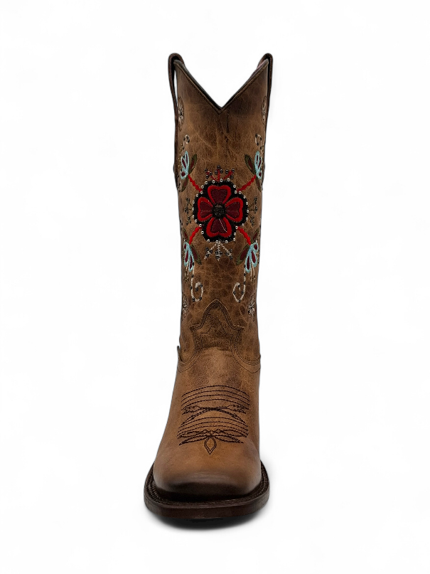 BOTA ROBERT DAMA BULL FLOR ROJA THANG 0032