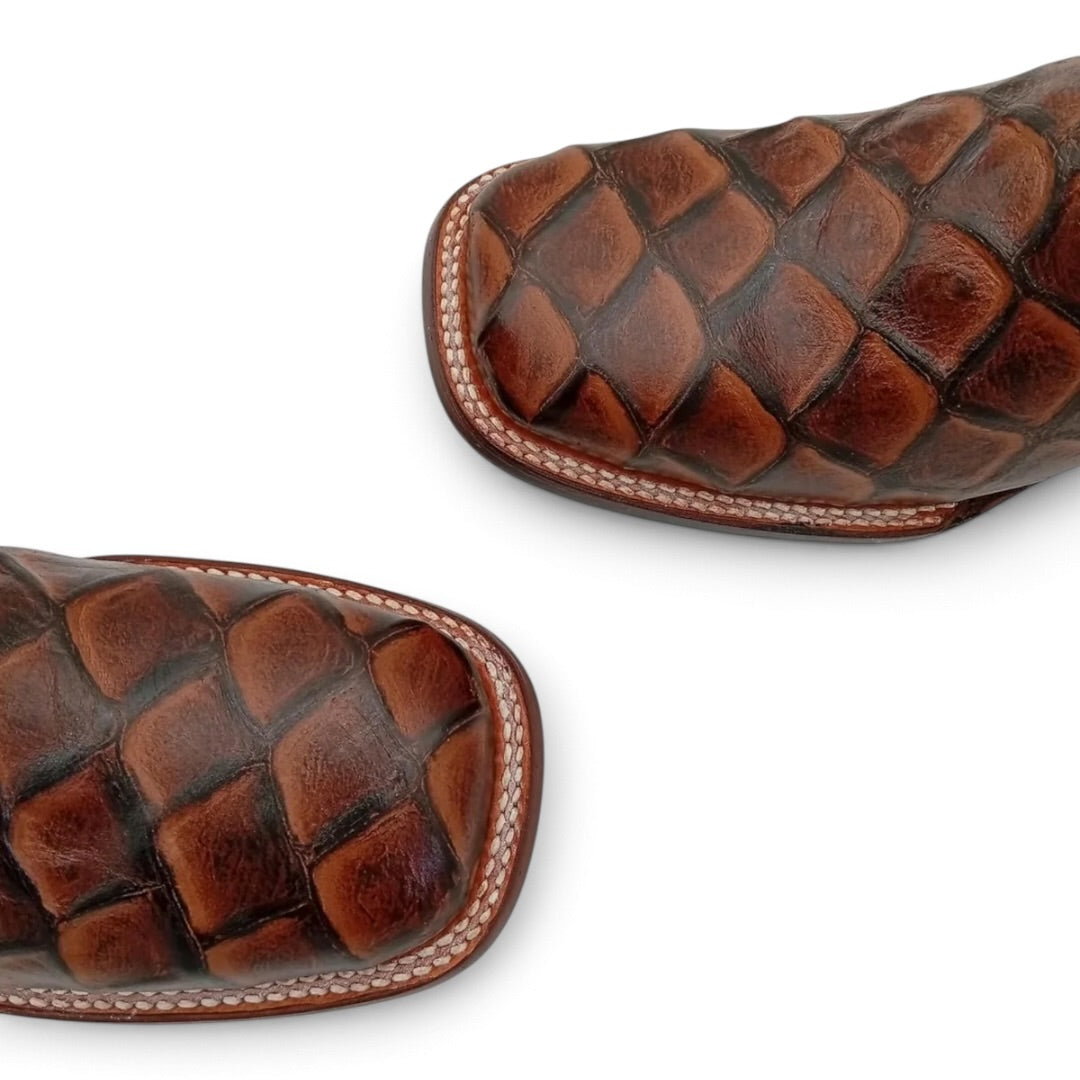 BOTA EL JEREZANO UP IMITACION PEZ MIEL BULL DOG SEULA DE CUERO CABALLERO