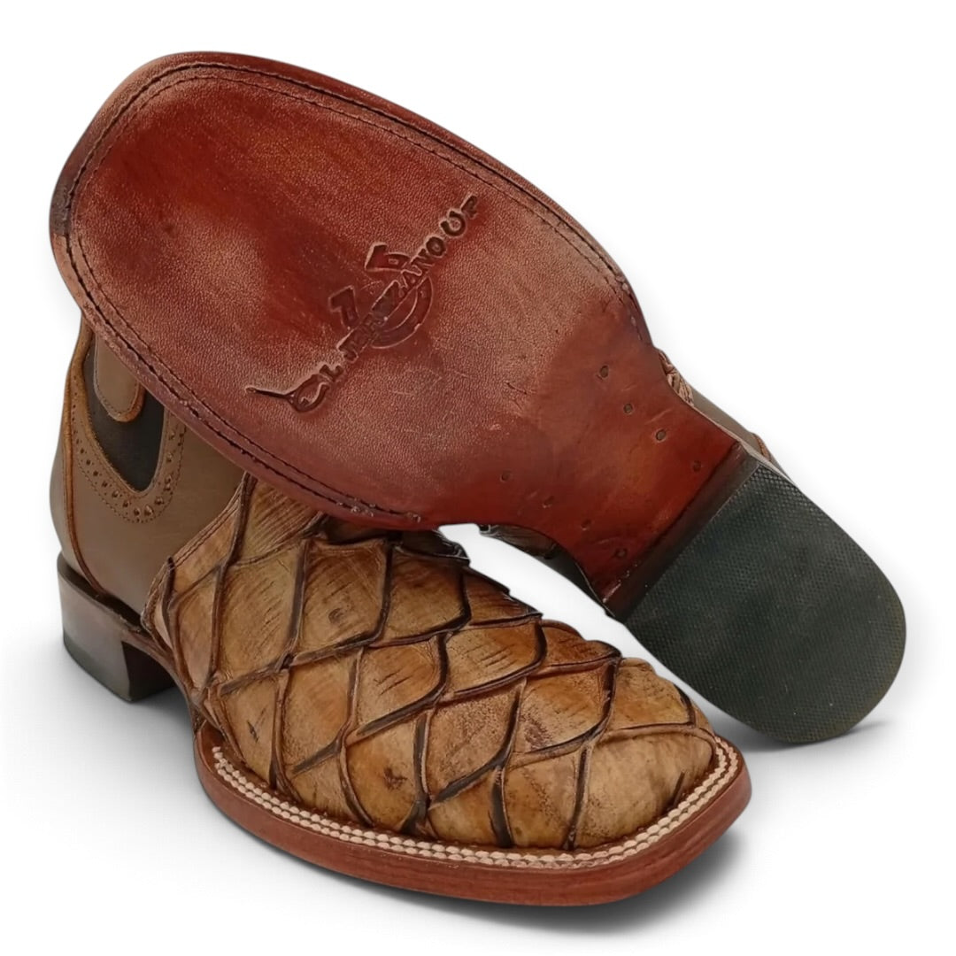 BOTIN EL JEREZANO UP BULL DOG IMITACION MIEL SUELA DE CUERO CABALLERO