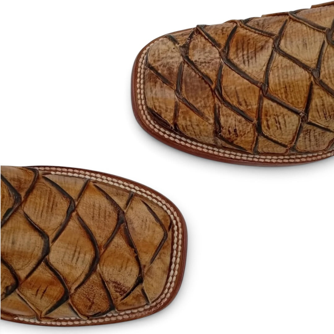 BOTIN EL JEREZANO UP BULL DOG IMITACION MIEL SUELA DE CUERO CABALLERO