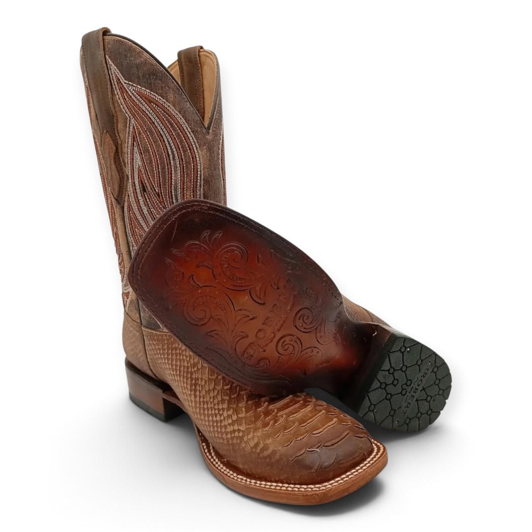 BOTA ROBERT PITHON MIEL ENCERADO SUELA DE CUERO CABALLERO