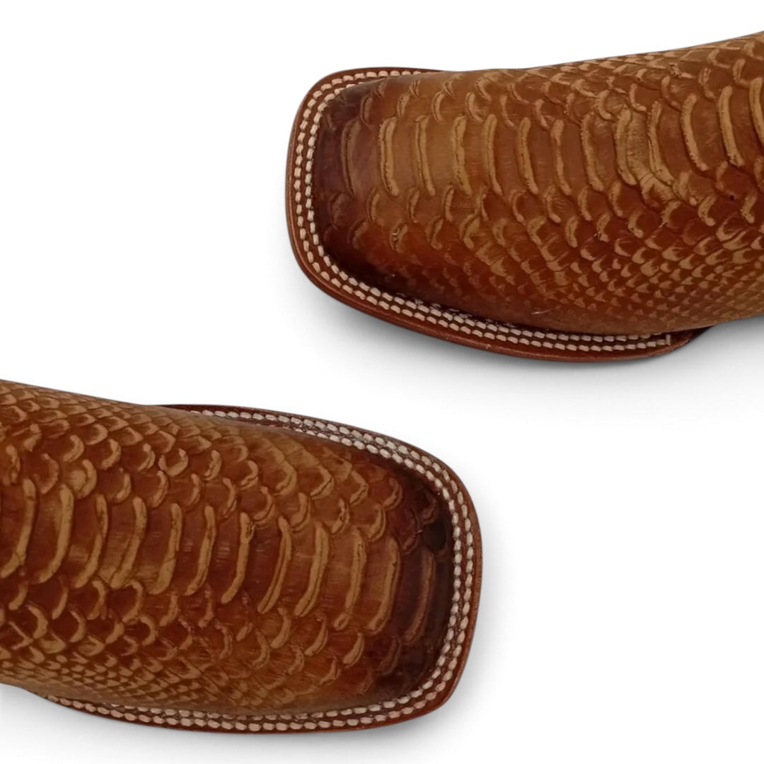 BOTA ROBERT PITHON MIEL ENCERADO SUELA DE CUERO CABALLERO