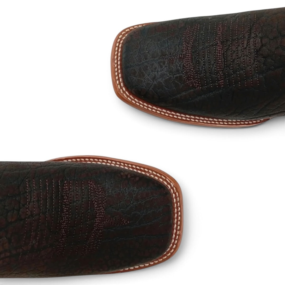 BOTA NOKOTA HORSE CUELLO DE TORO CAFE TABACO SUELA DE CUERO CABALLERO