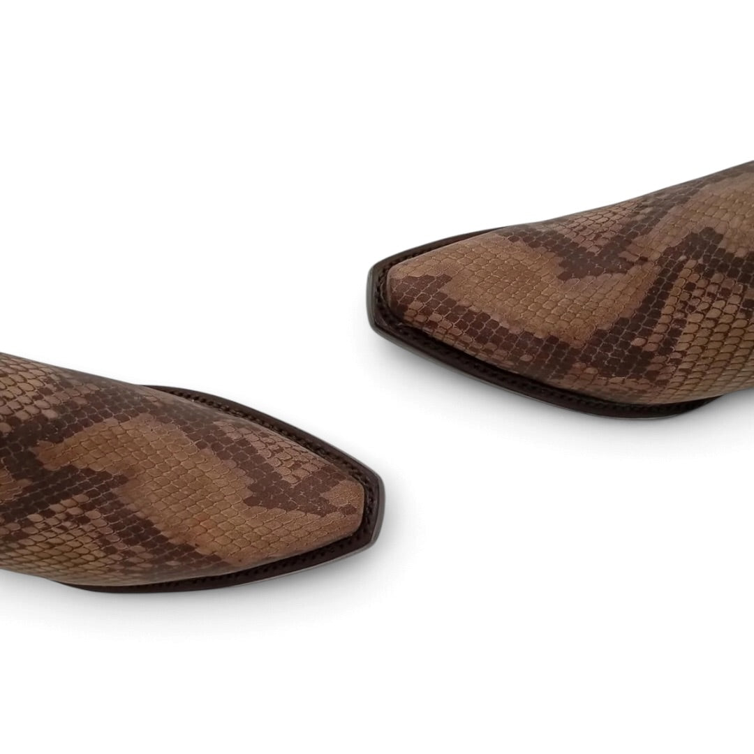 BOTA JAR BOOTS PUNTAL COBRA TAUPE TACON CUBANO DAMA