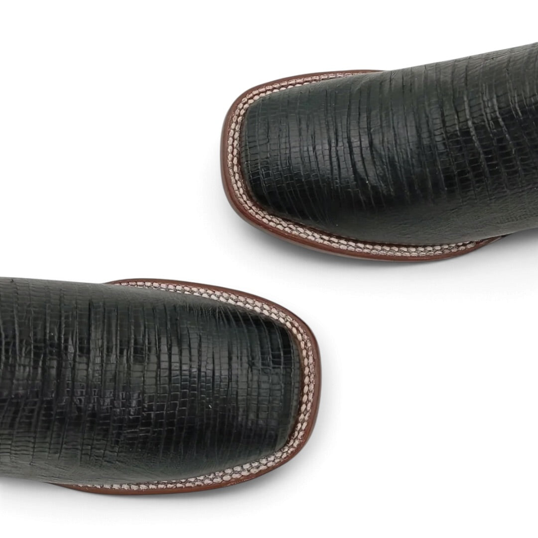 BOTA BIG BULL BUCKAR ARMADILLO NEGRO SUELA DE CUERO DAMA
