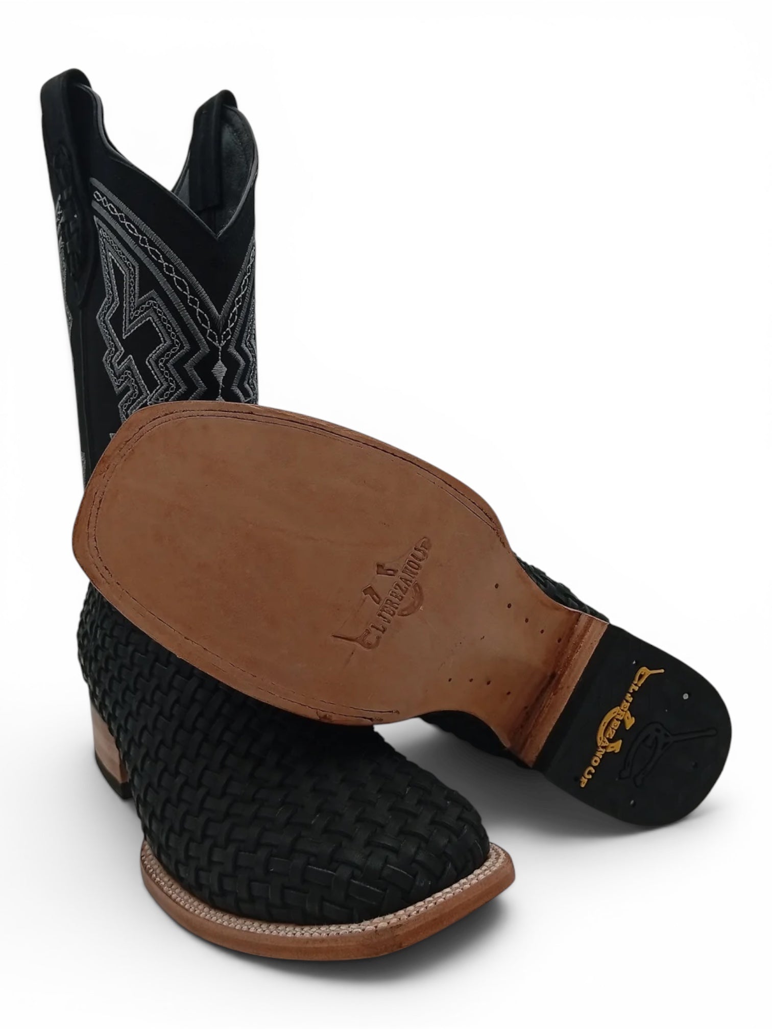 BOTA EJU BULL DOG PETATILLO NEGRO SUELA DE CUERO
