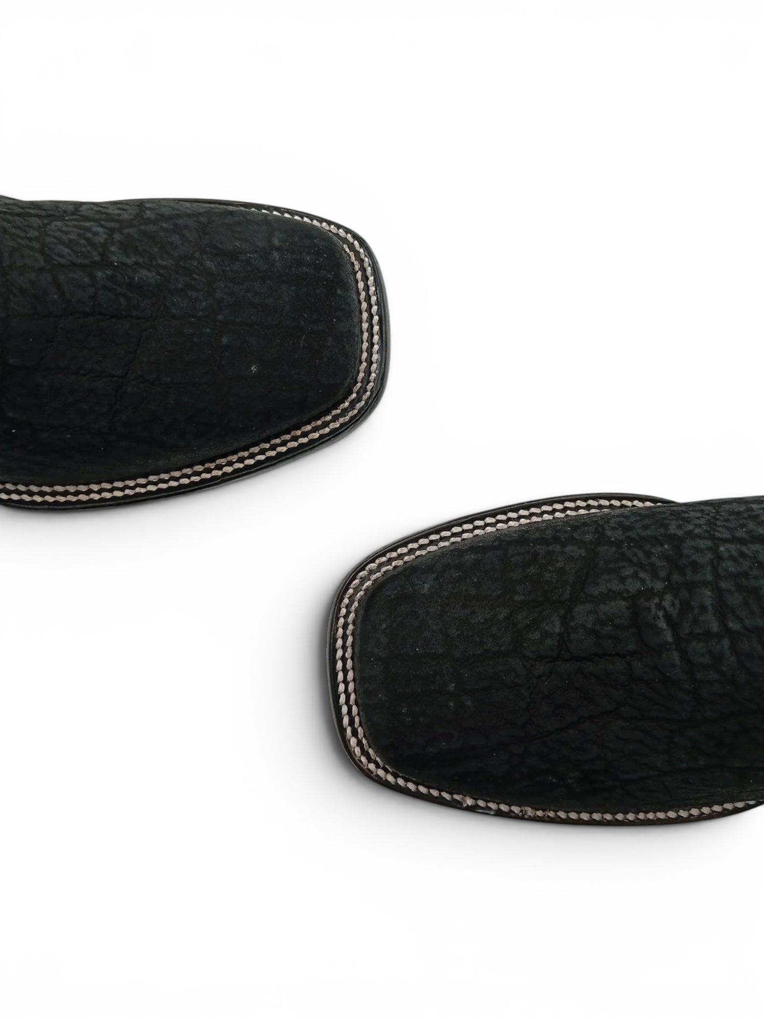 BOTA ROBERT ELEFANTE NOBUCK NEGRO SUELA DE CUERO CABALLERO
