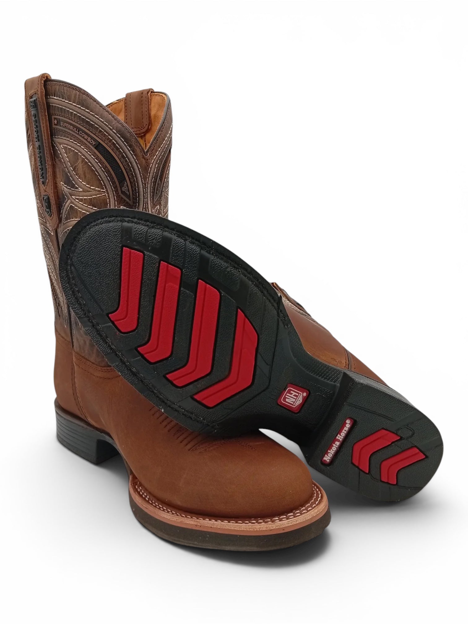 BOTA NOKOTA HORSE OVAL CRAZY MIEL SUELA DE HULE CABALLERO