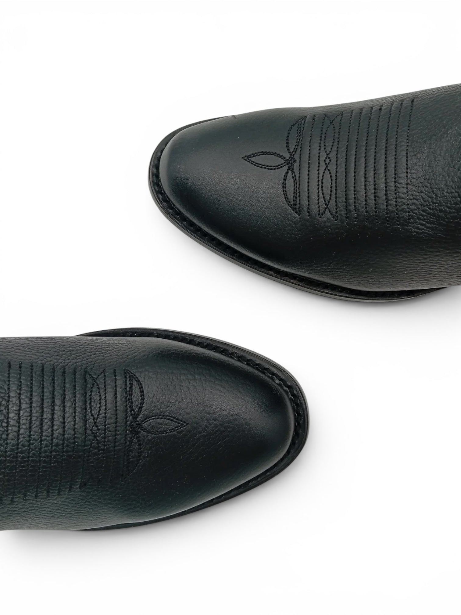 BOTA REYME BRUMA NEGRO OVAL SUELA DE CUERO CABALLERO