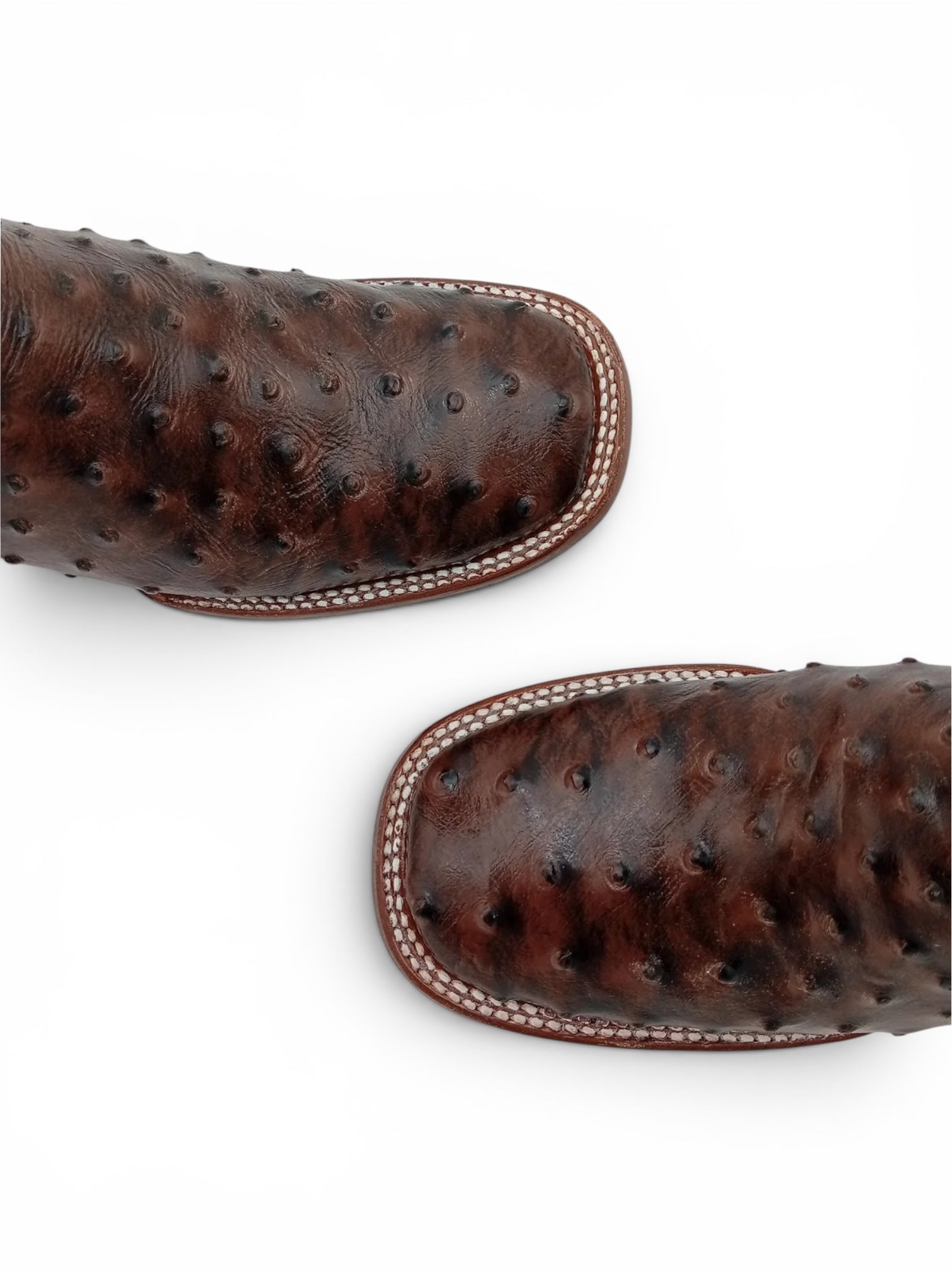 BOTA BIG BULL AVESTRUZ CHOCO DAMA SUELA DE CUERO