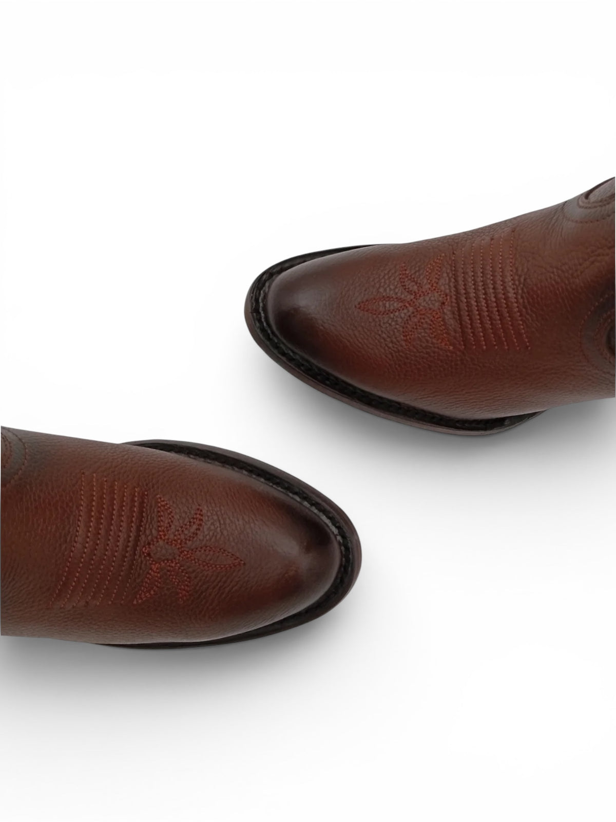 BOTA REYME OVAL NAGA TAN CAFE TUBO ALTO SUELA DE CUERO DAMA