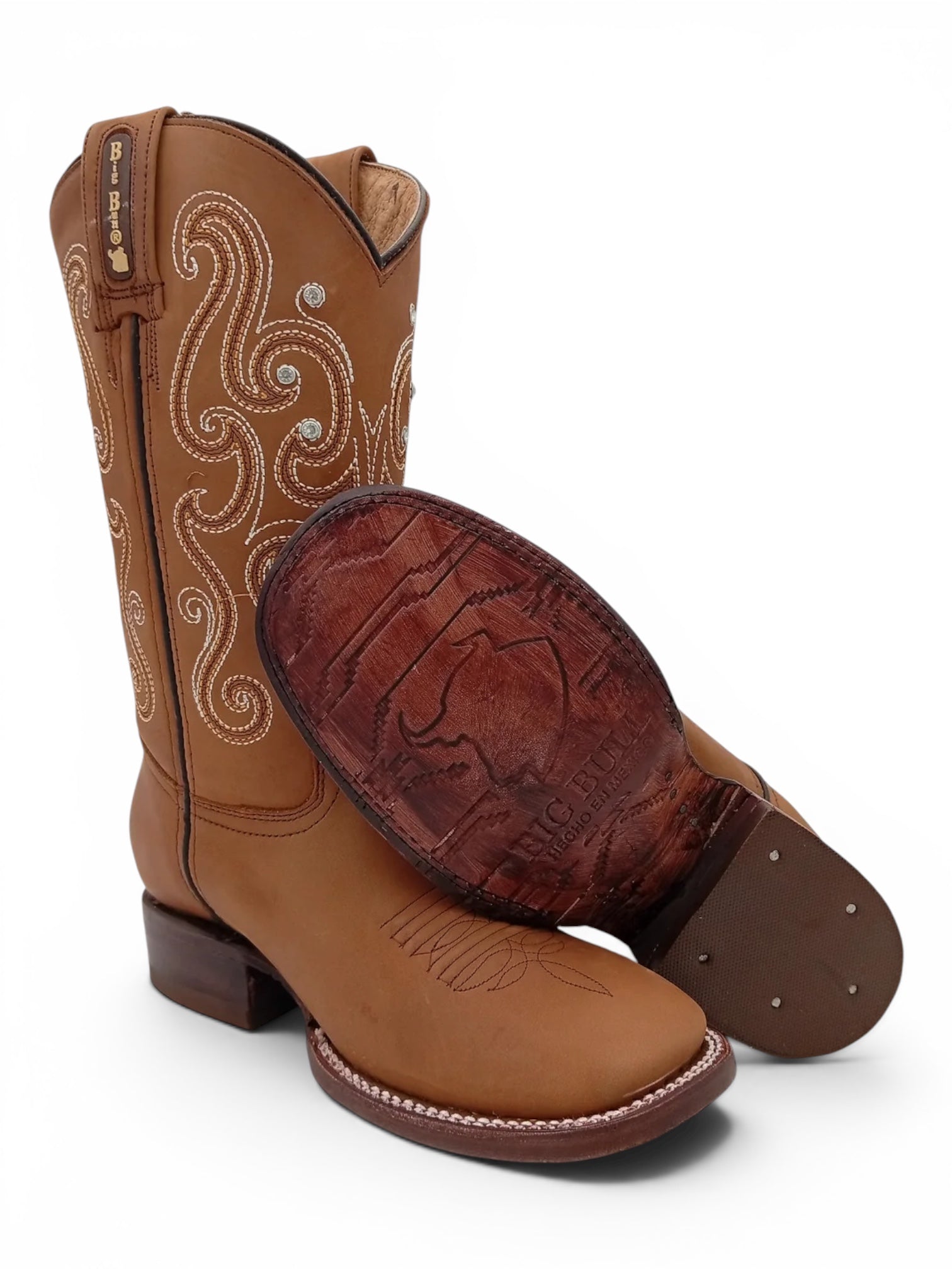BOTA BIG BULL KILLEN CRAZY TABACO SUELA DE CUERO DAMA