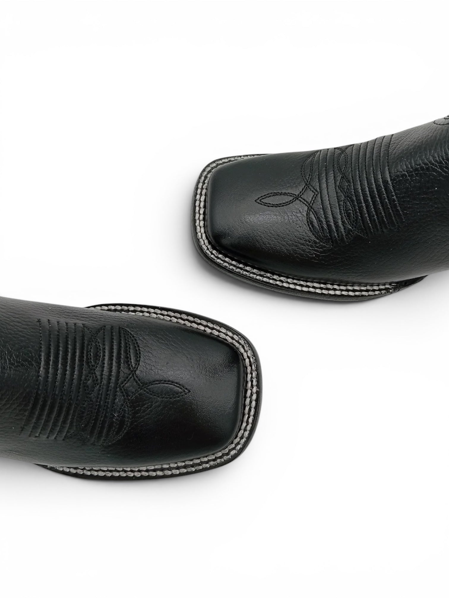 BOTA BUCEFALO BULL DOG LISA NEGRA TUBO ALTO SUELA DE CUERO DAMA