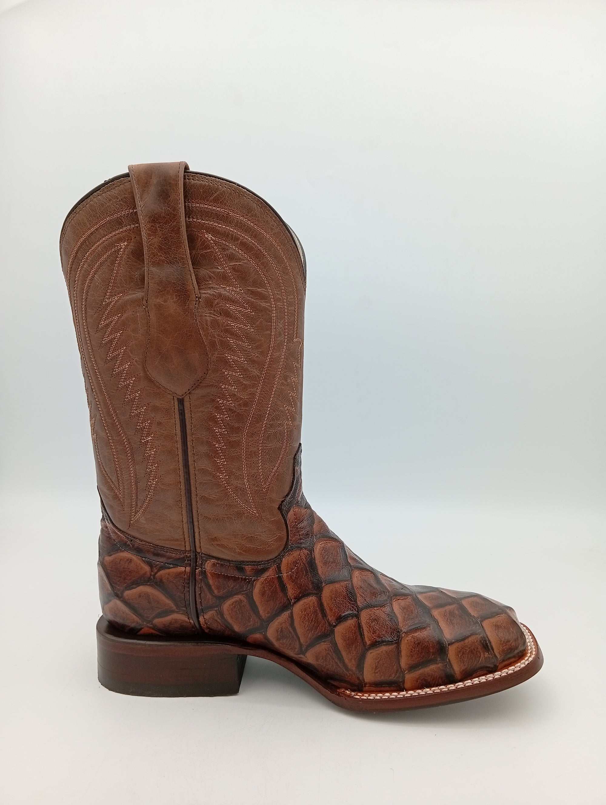 BOTA EL JEREZANO UP IMITACION PEZ MIEL BULL DOG SEULA DE CUERO CABALLERO