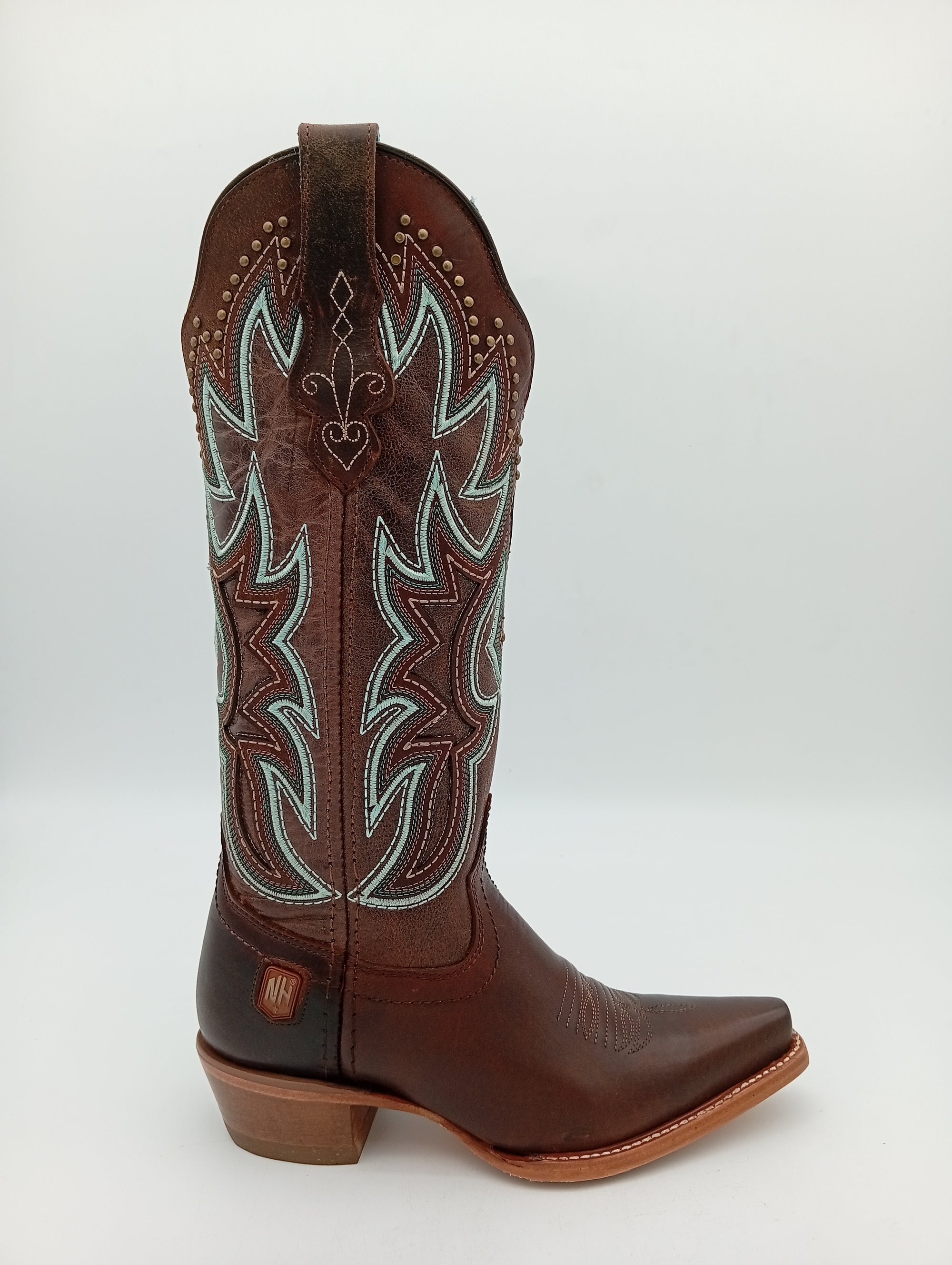 BOTA NOKOTA HORSE VAQUERA CHOCO MENTA SUELA DE CUERO DAMA
