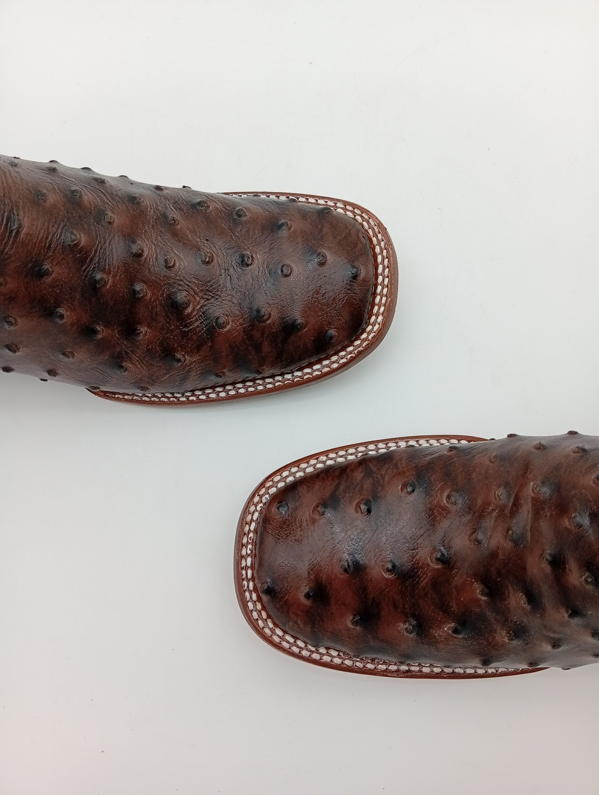 BOTA BIG BULL AVESTRUZ CHOCO DAMA SUELA DE CUERO