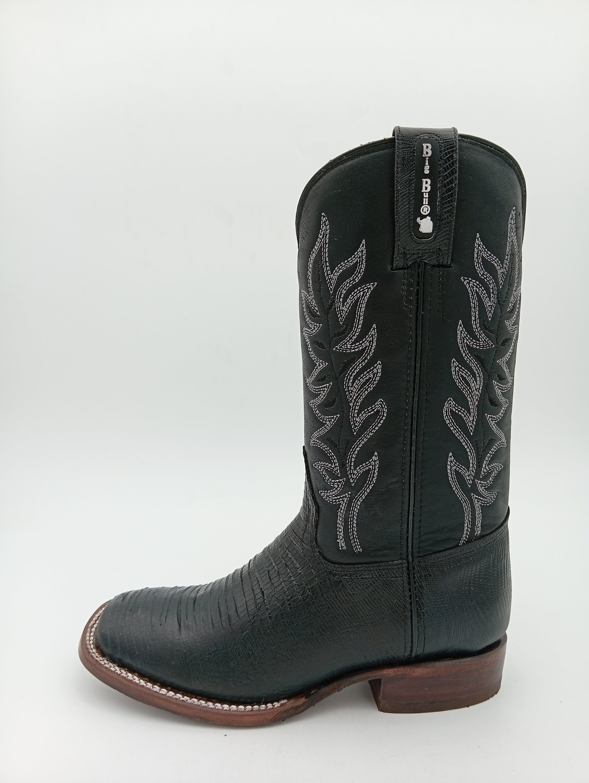 BOTA BIG BULL BICKAR ARMADILLO NEGRO SUELA DE CUERO DAMA