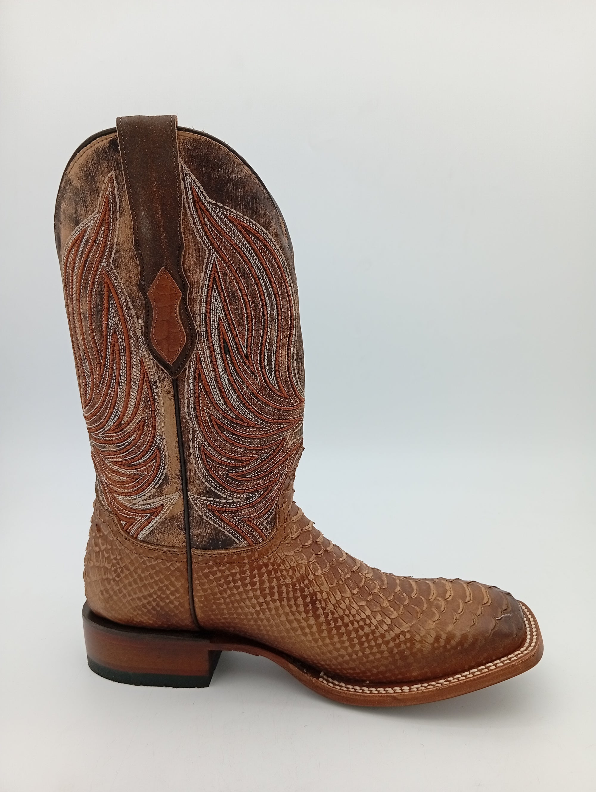 BOTA ROBERT PITHON MIEL ENCERADO SUELA DE CUERO CABALLERO