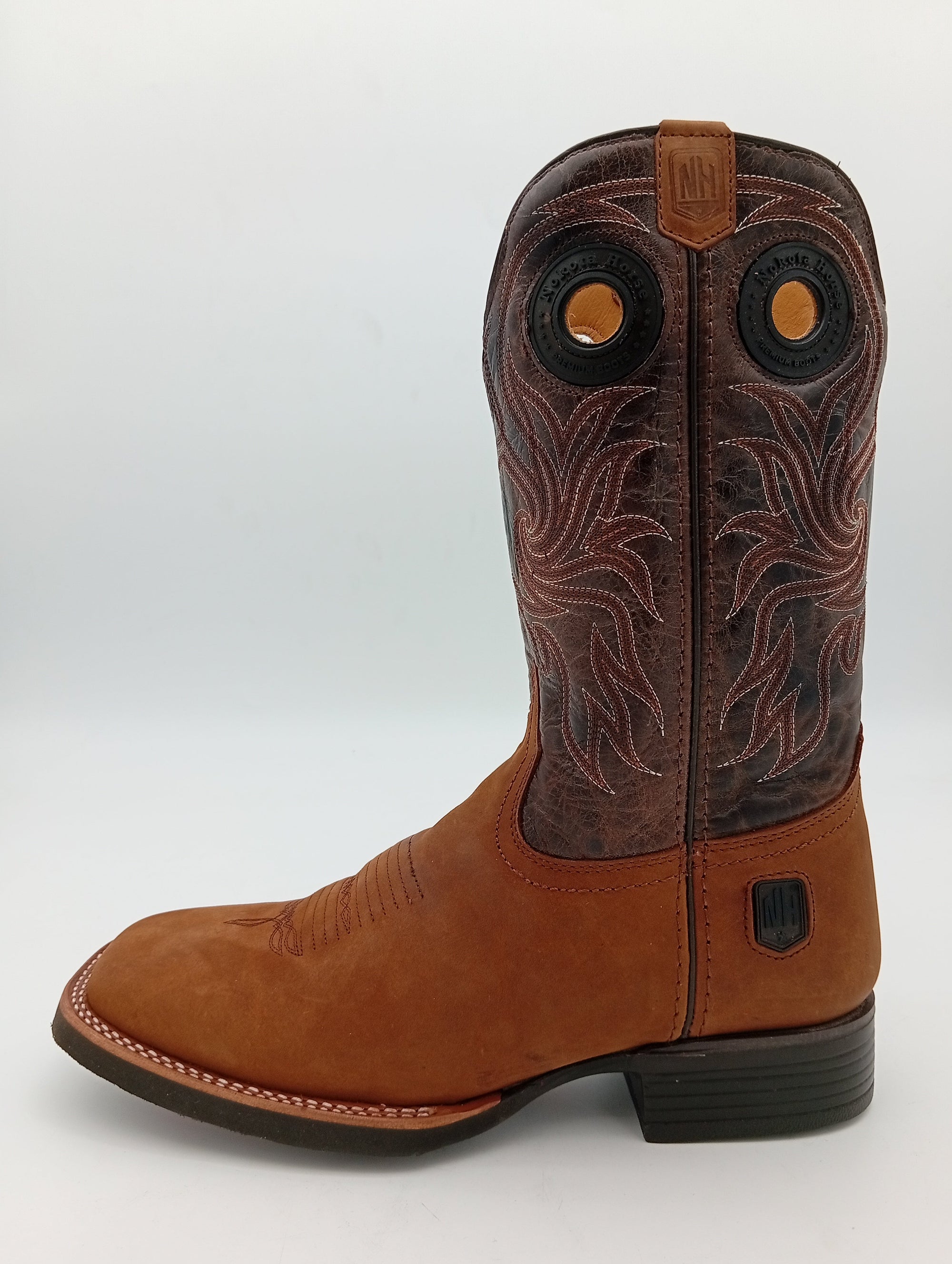 BOTA NOKOTA HORSE MORGAN BULL CRAZY MIEL CABALLERO CON SUELA DE HULE