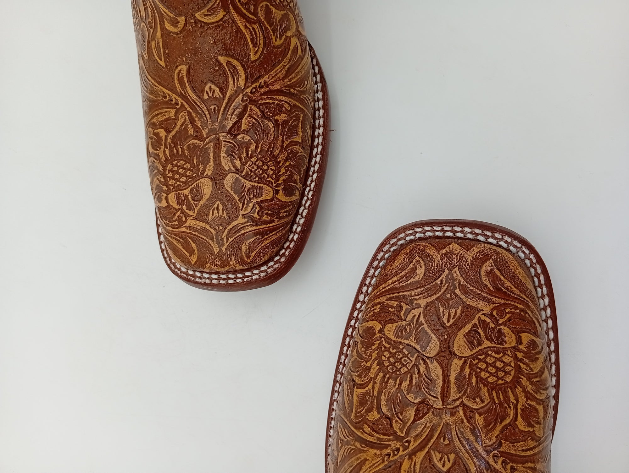BOTA BIG BULL CINCELADA MIEL SUELA DE CUERO CABALLERO