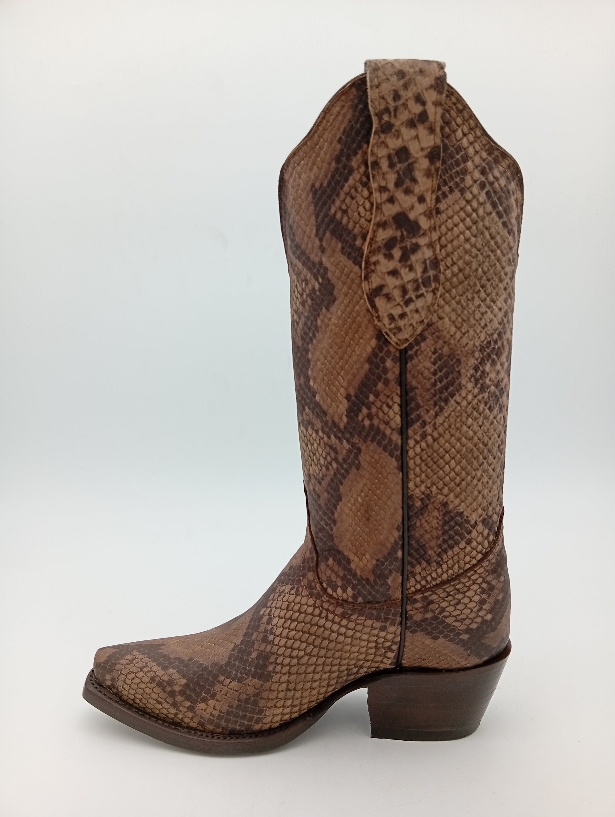 BOTA JAR BOOTS PUNTAL COBRA TAUPE TACON CUBANO DAMA