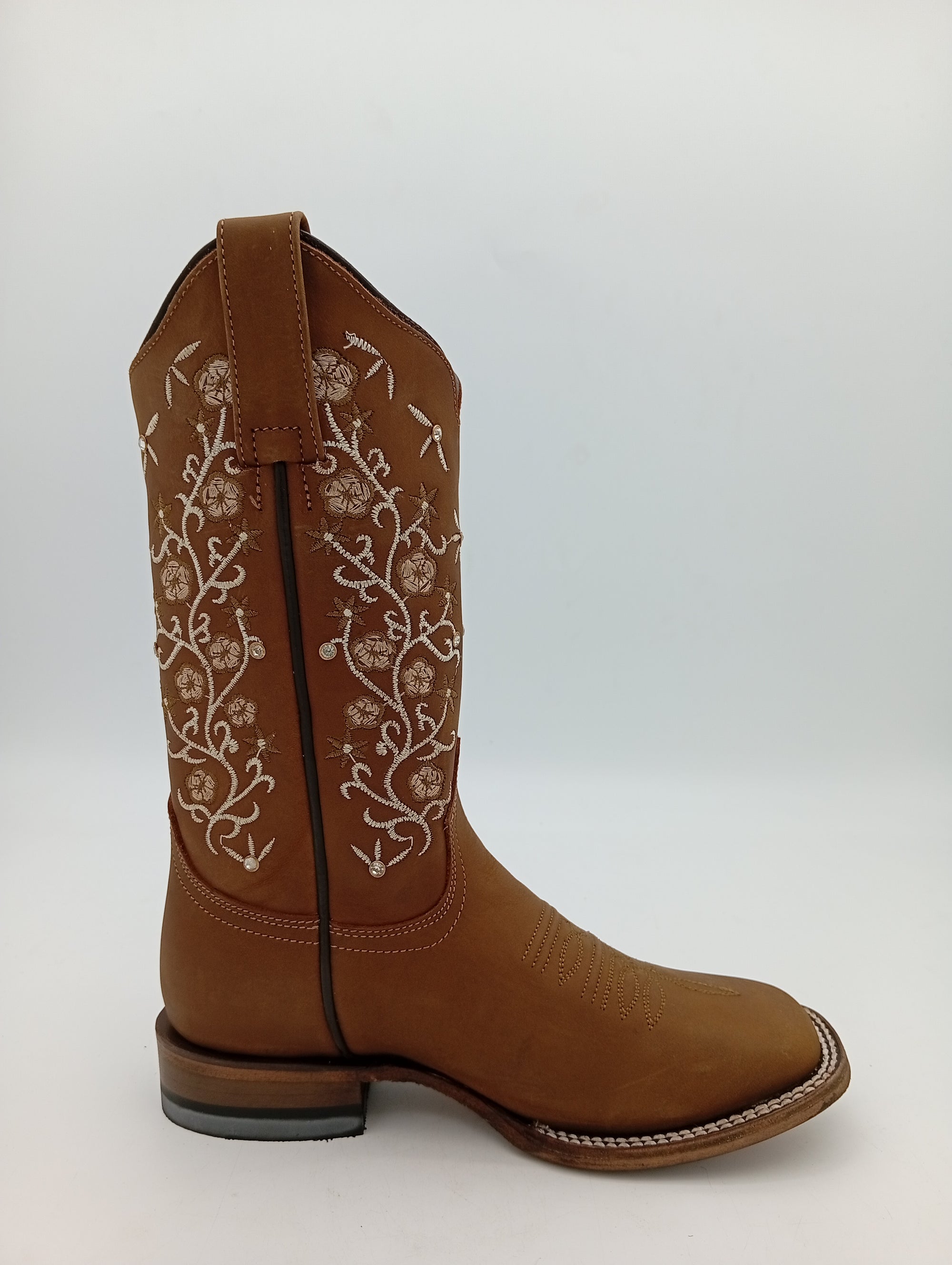 BOTA REYME CRAZY THANG TUBO RAMEADO SUELA DE CUERO DAMA