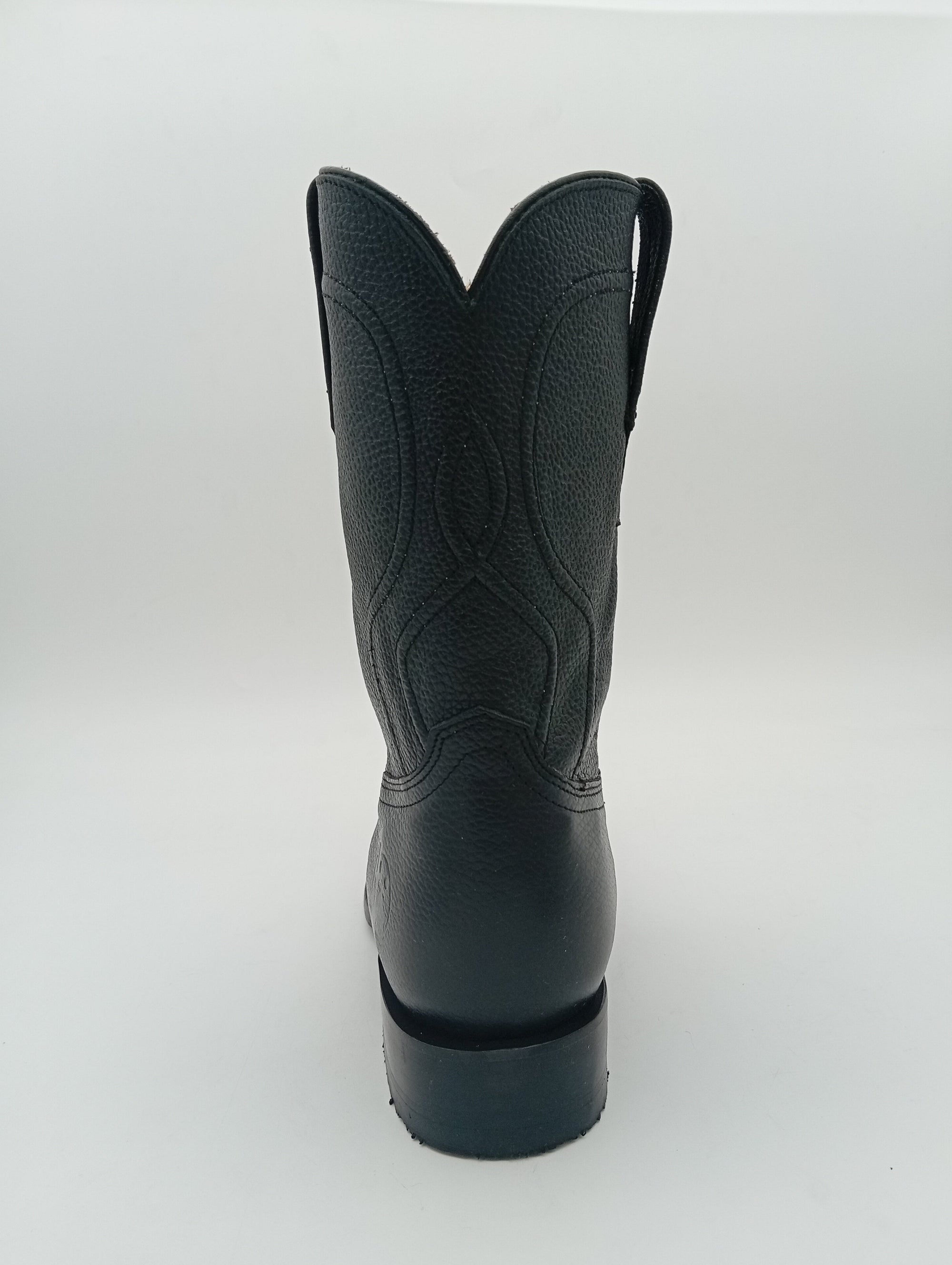 BOTA REYME BRUMA NEGRO OVAL SUELA DE CUERO CABALLERO