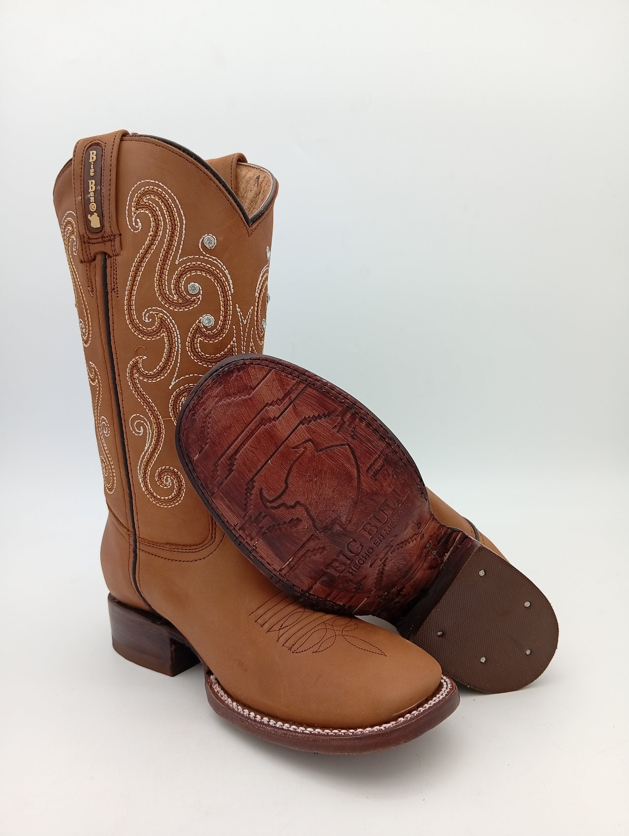 BOTA BIG BULL KILLEN CRAZY TABACO SUELA DE CUERO DAMA