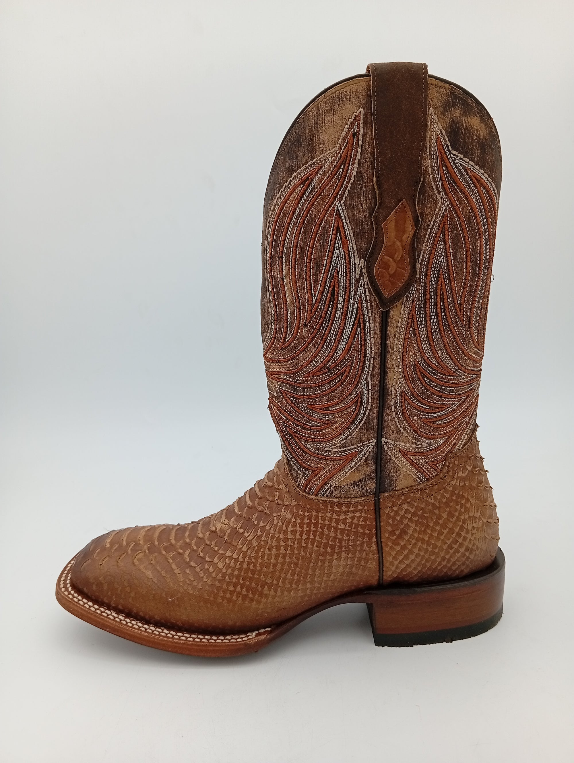 BOTA ROBERT PITHON MIEL ENCERADO SUELA DE CUERO CABALLERO