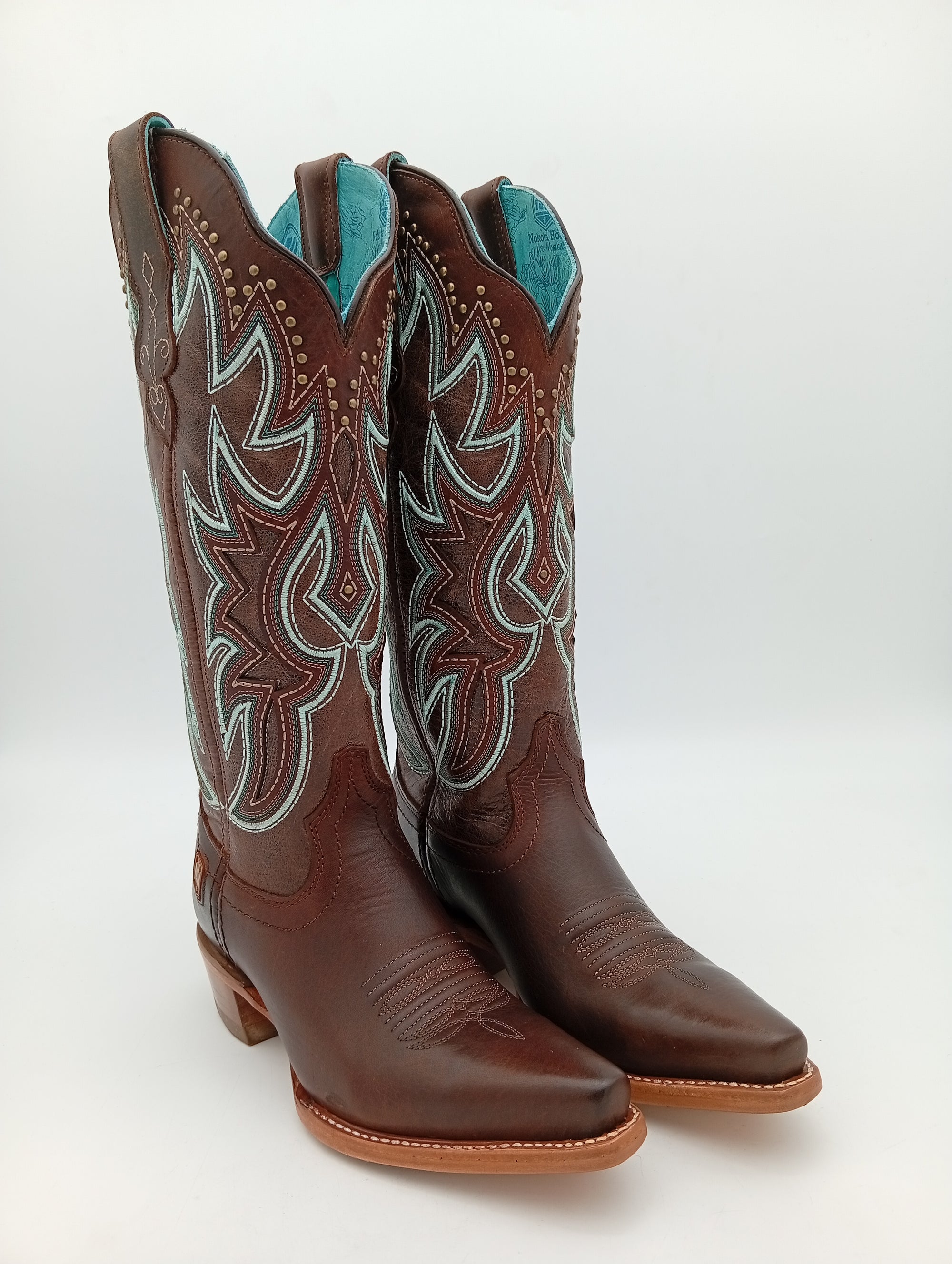BOTA NOKOTA HORSE VAQUERA CHOCO MENTA SUELA DE CUERO DAMA