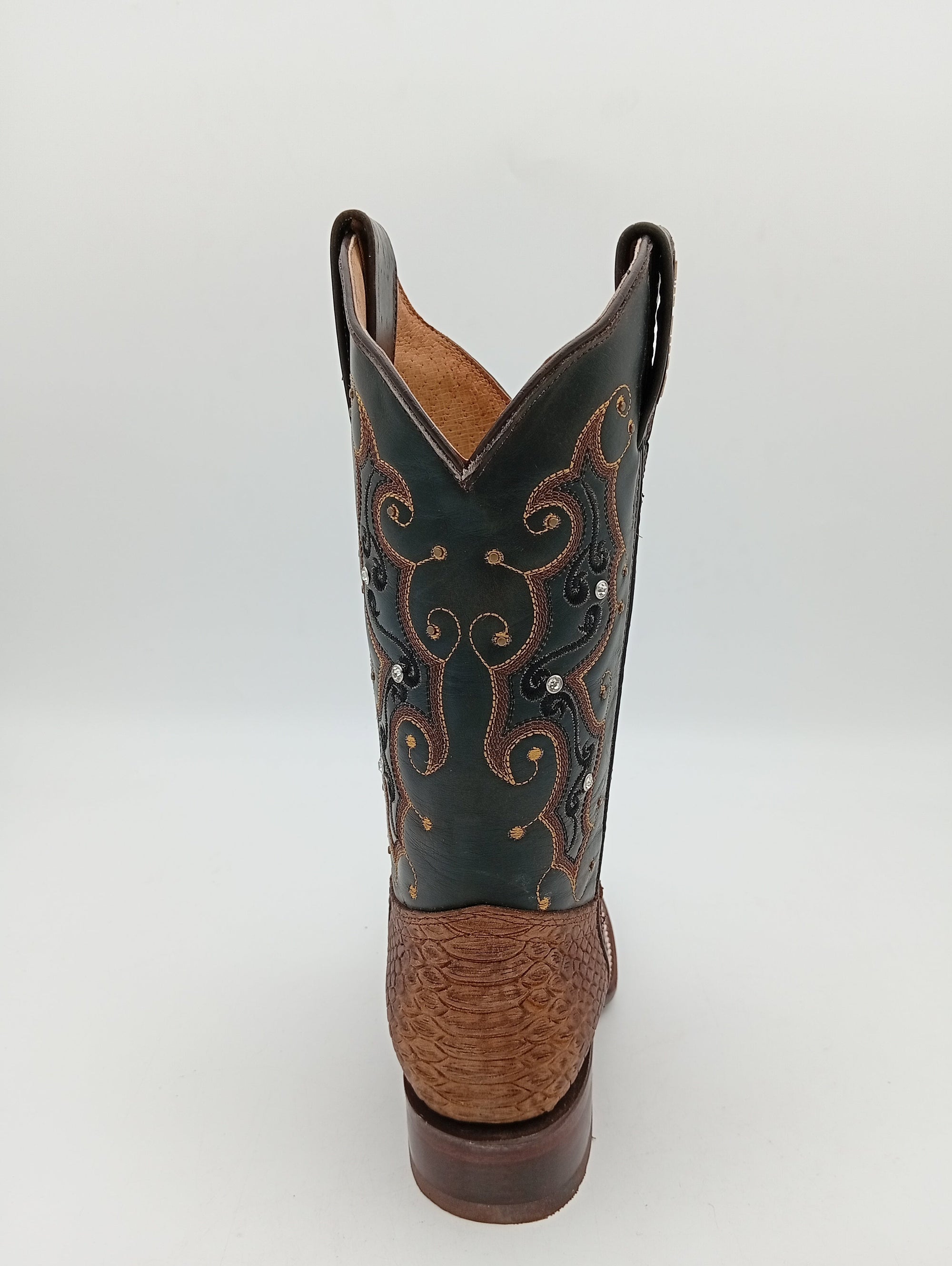 BOTA BIG BULL BD PITHON OESTE MIEL SUELA DE CUERO DAMA