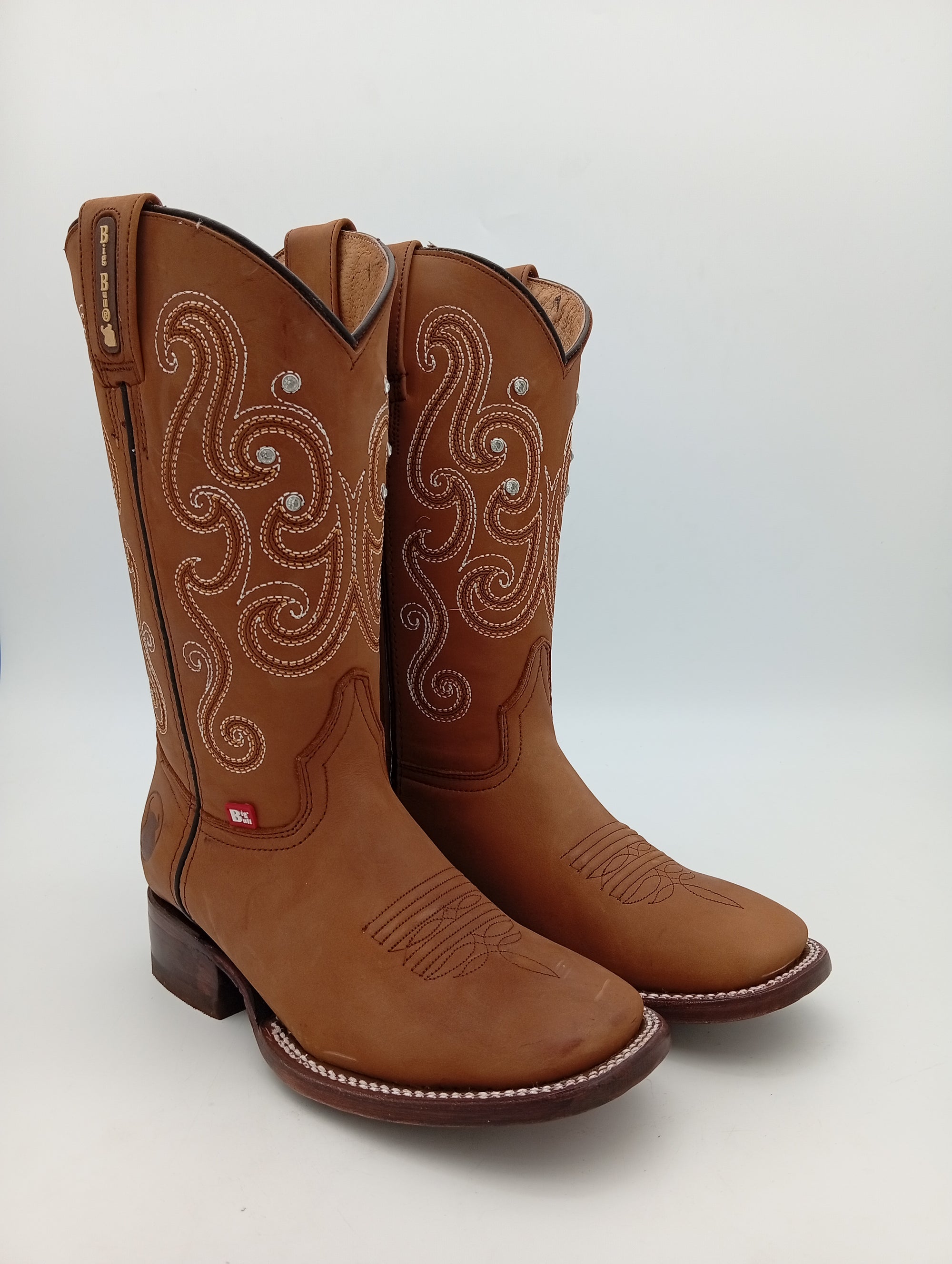 BOTA BIG BULL KILLEN CRAZY TABACO SUELA DE CUERO DAMA