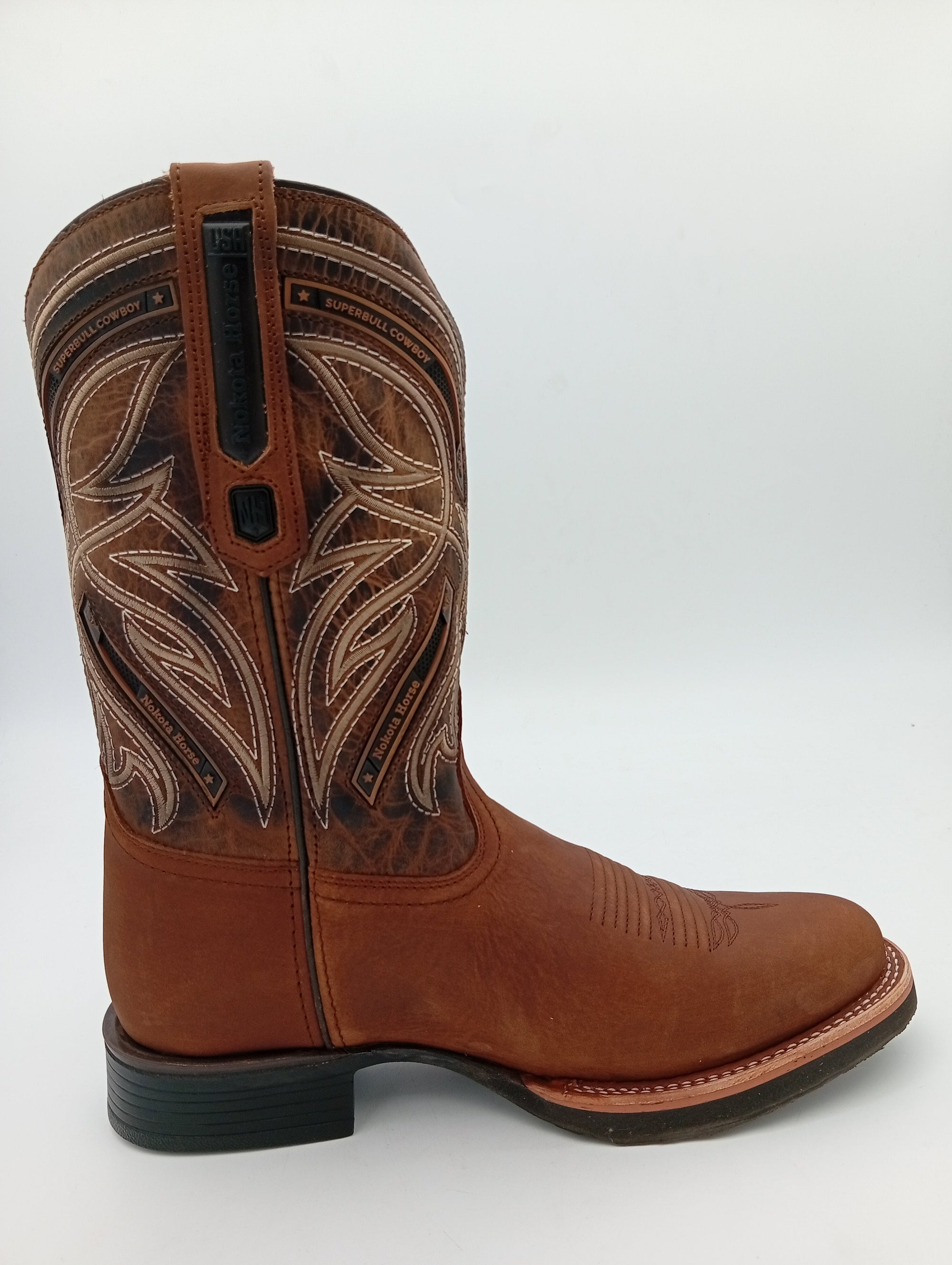 BOTA NOKOTA HORSE OVAL CRAZY MIEL SUELA DE HULE CABALLERO