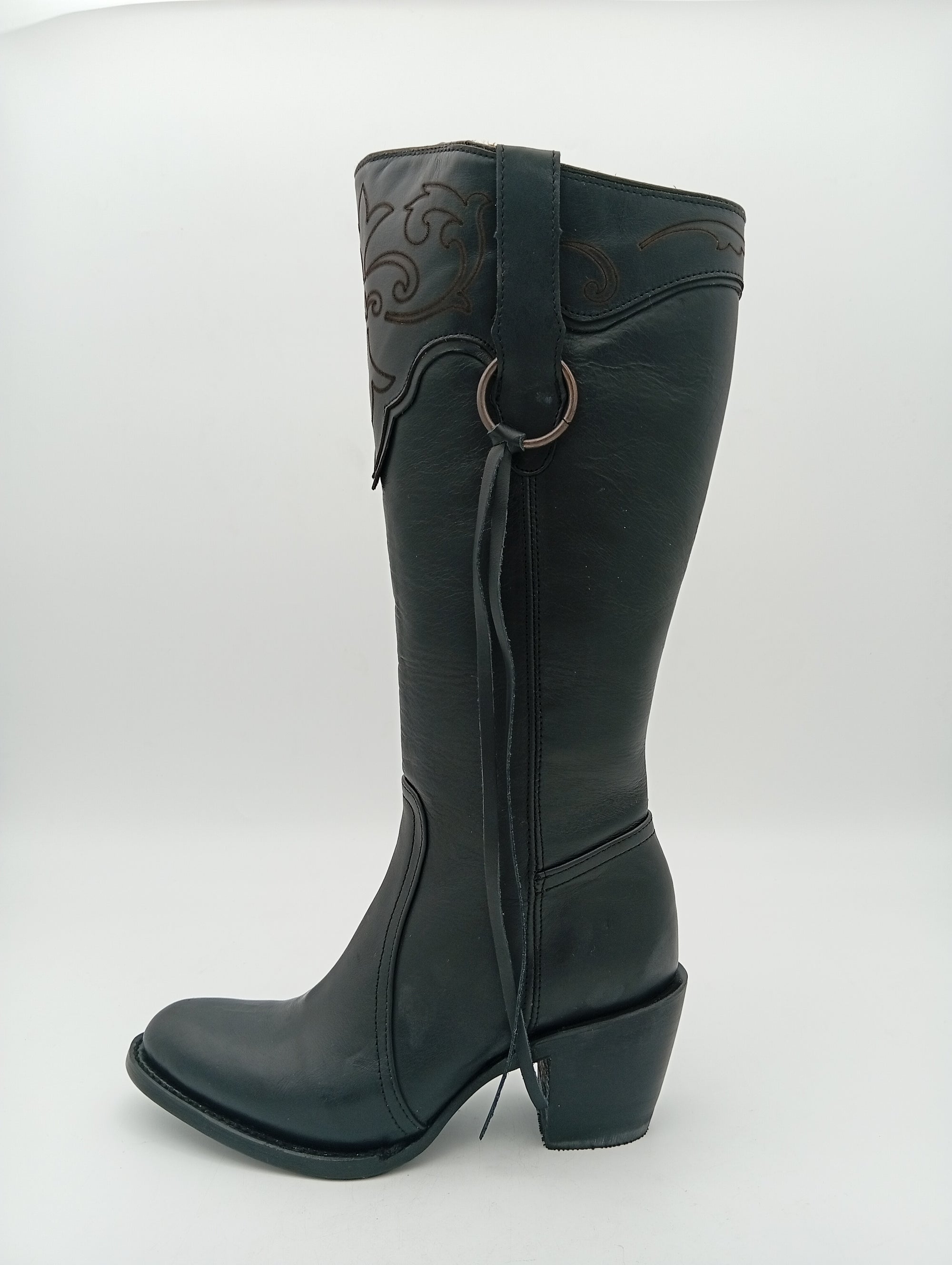 BOTA REYME PONDEROSA BLACK TUBO ALTO DAMA