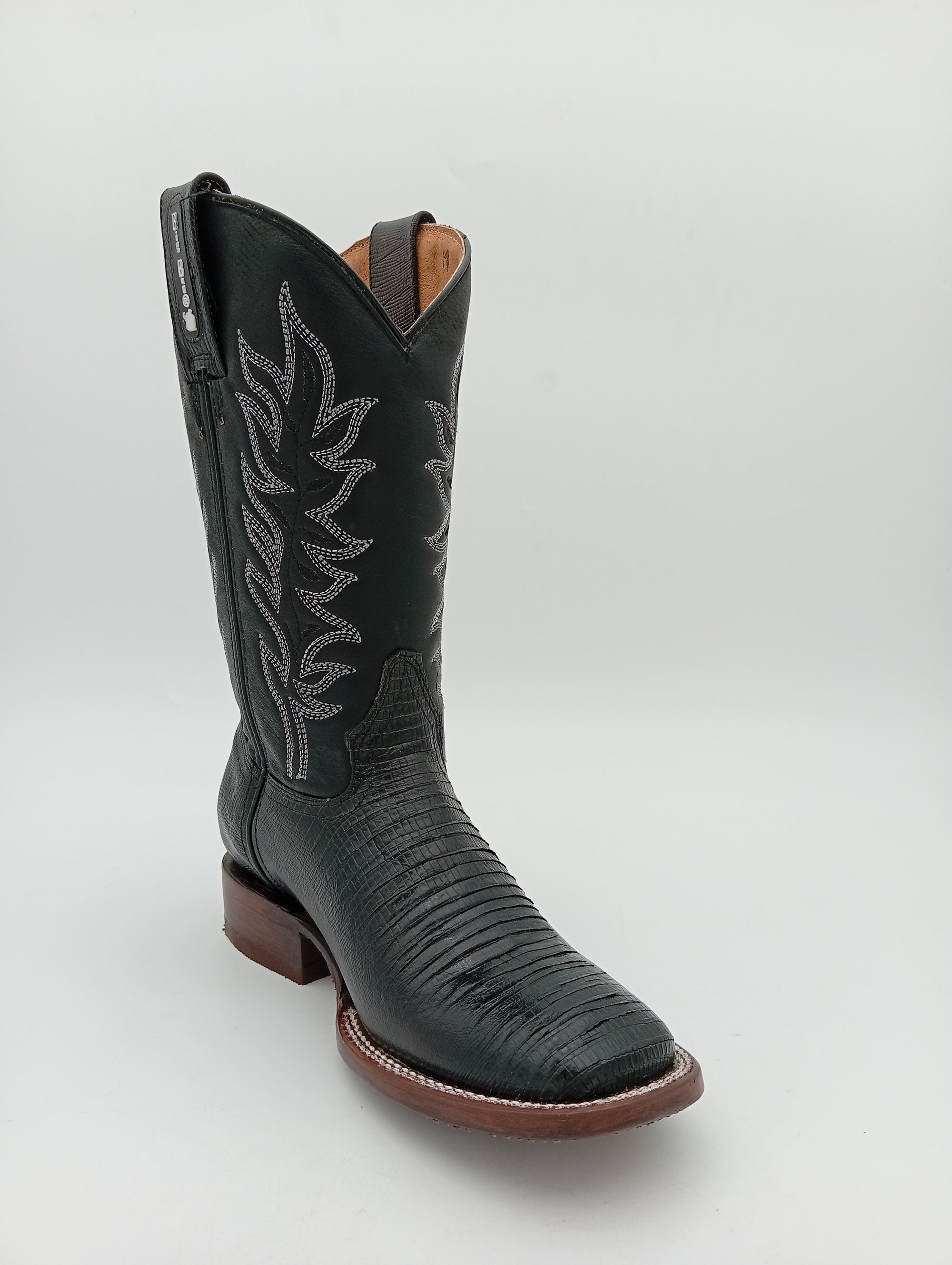 BOTA BIG BULL BICKAR ARMADILLO NEGRO SUELA DE CUERO DAMA