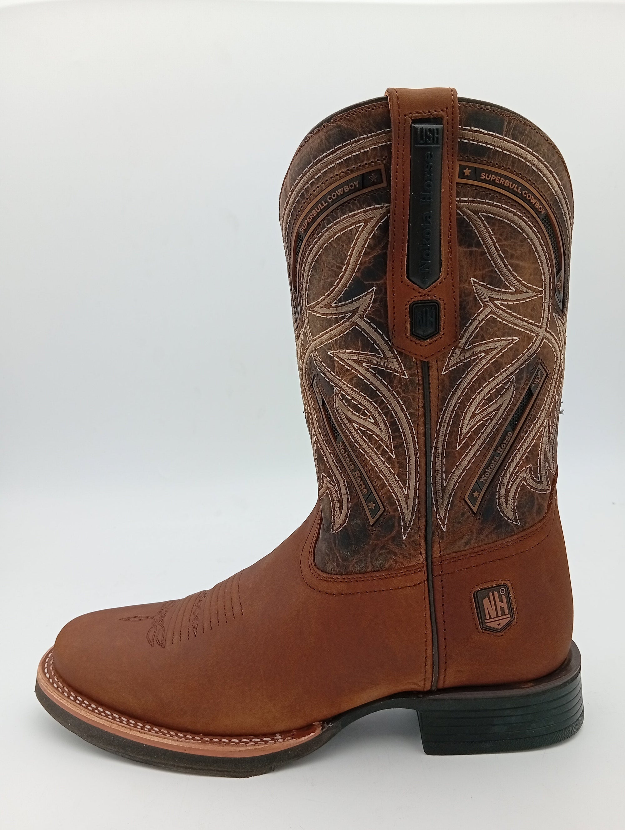 BOTA NOKOTA HORSE OVAL CRAZY MIEL SUELA DE HULE CABALLERO
