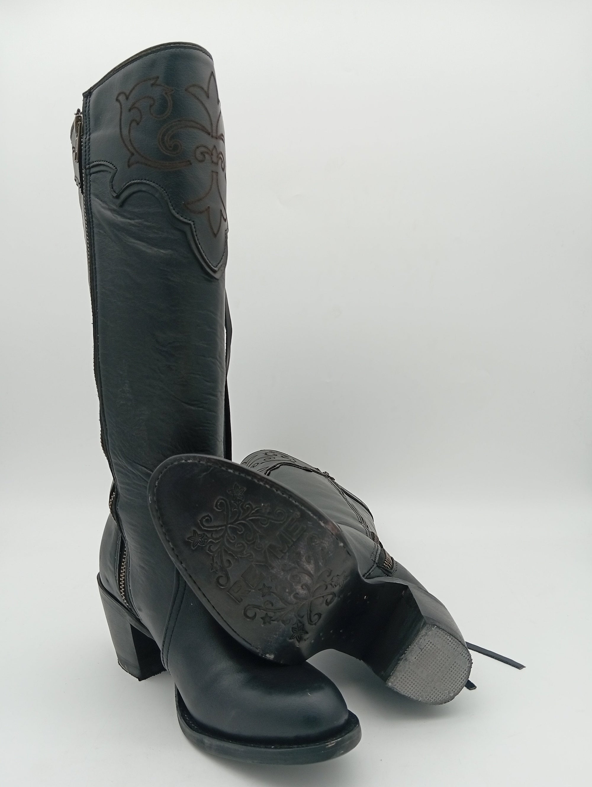 BOTA REYME PONDEROSA BLACK TUBO ALTO DAMA