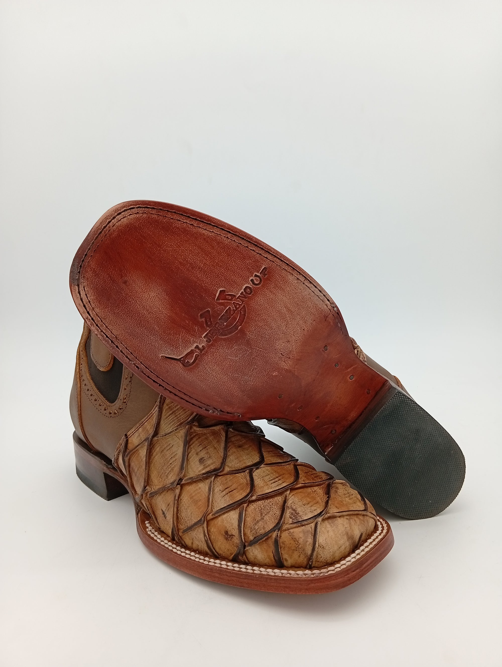 BOTIN EL JEREZANO UP BULL DOG IMITACION MIEL SUELA DE CUERO CABALLERO