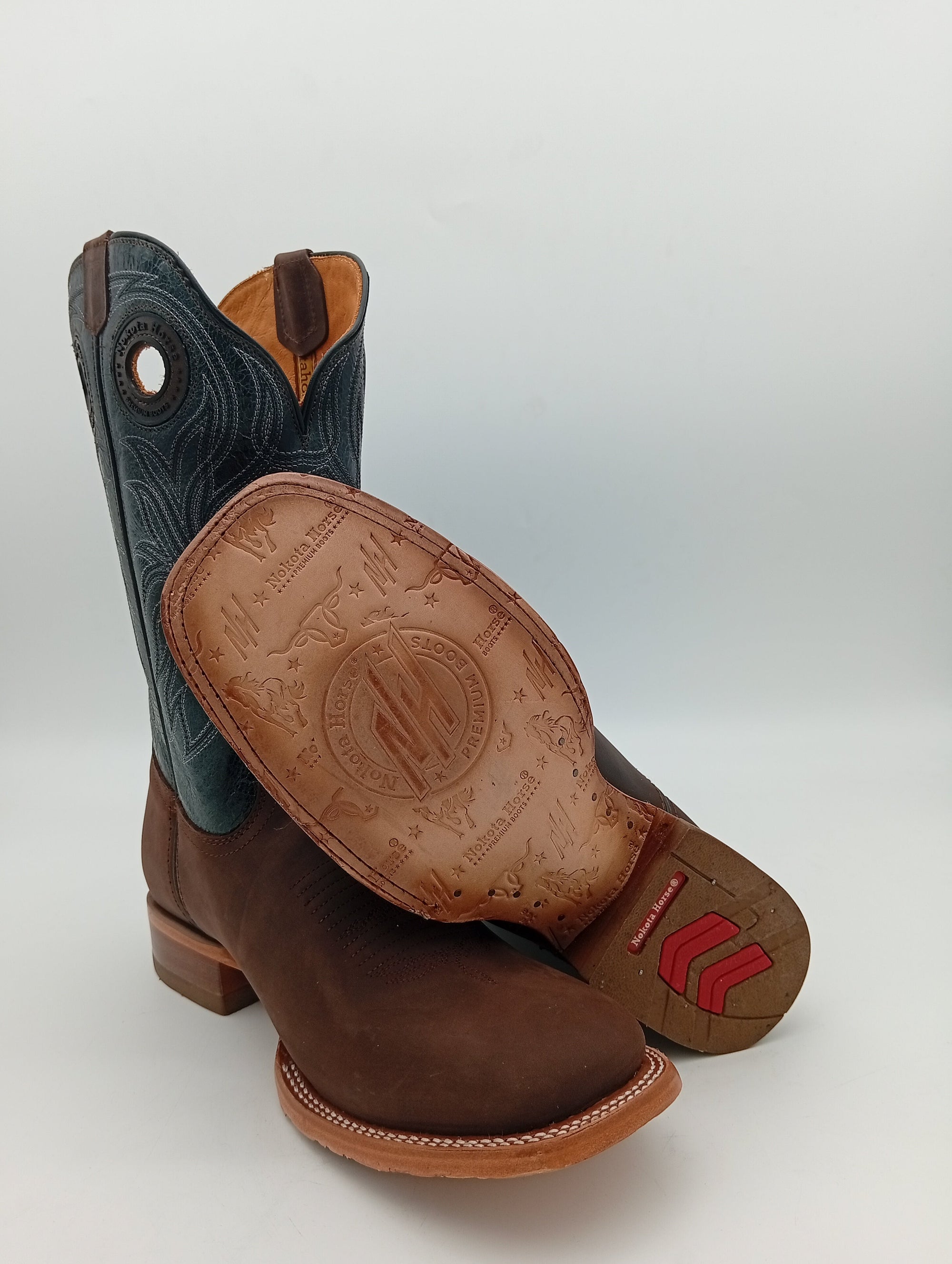 BOTA NOKOTA  HORSE BUCKAR CRAZY CAFE SUELA DE CUERO CABALLERO