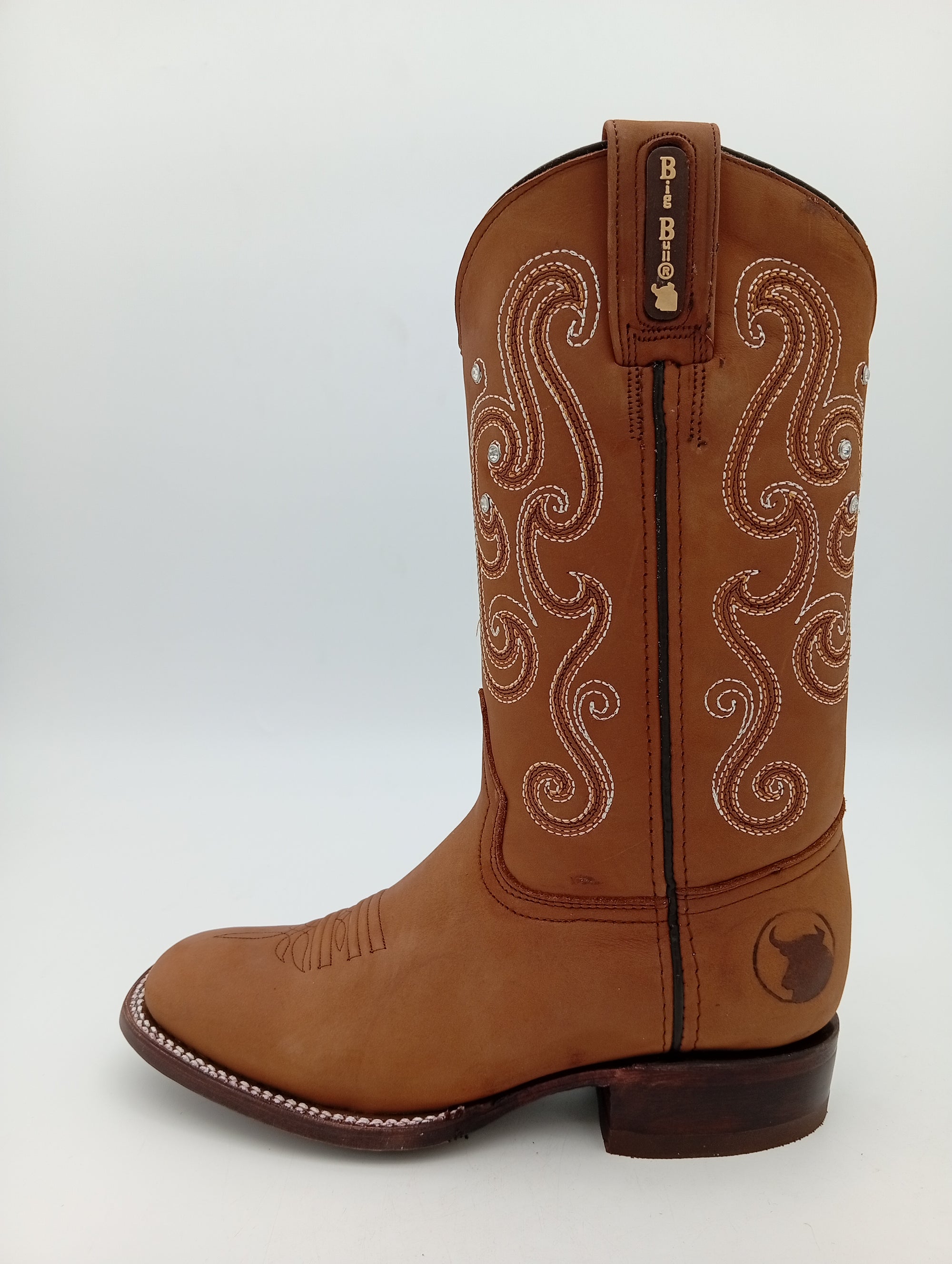 BOTA BIG BULL KILLEN CRAZY TABACO SUELA DE CUERO DAMA