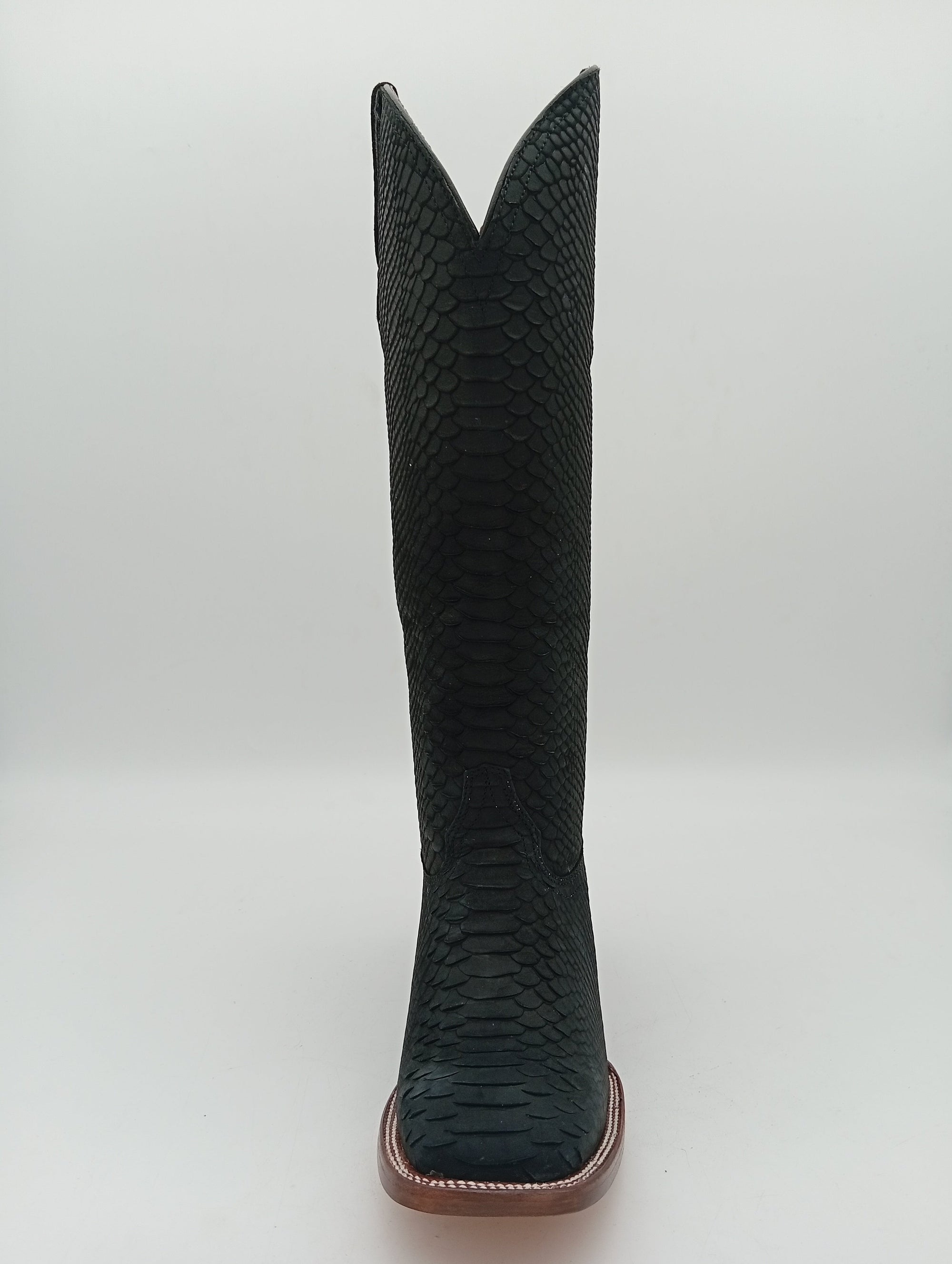 BOTA JAR BOOTS BUCKAR PITHON BUCK NEGRO TUBO ALTO DAMA