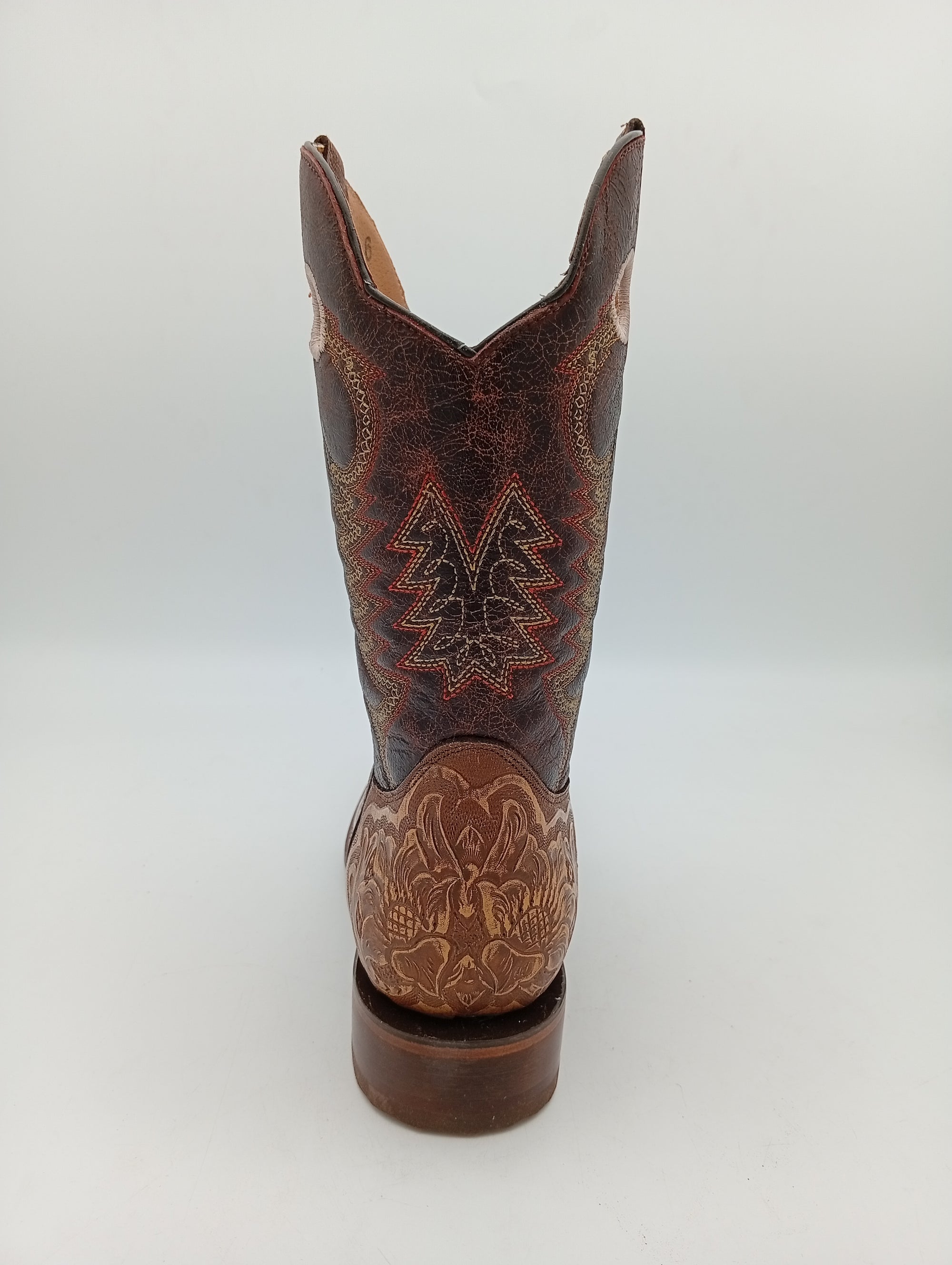 BOTA BIG BULL CINCELADA MIEL SUELA DE CUERO CABALLERO
