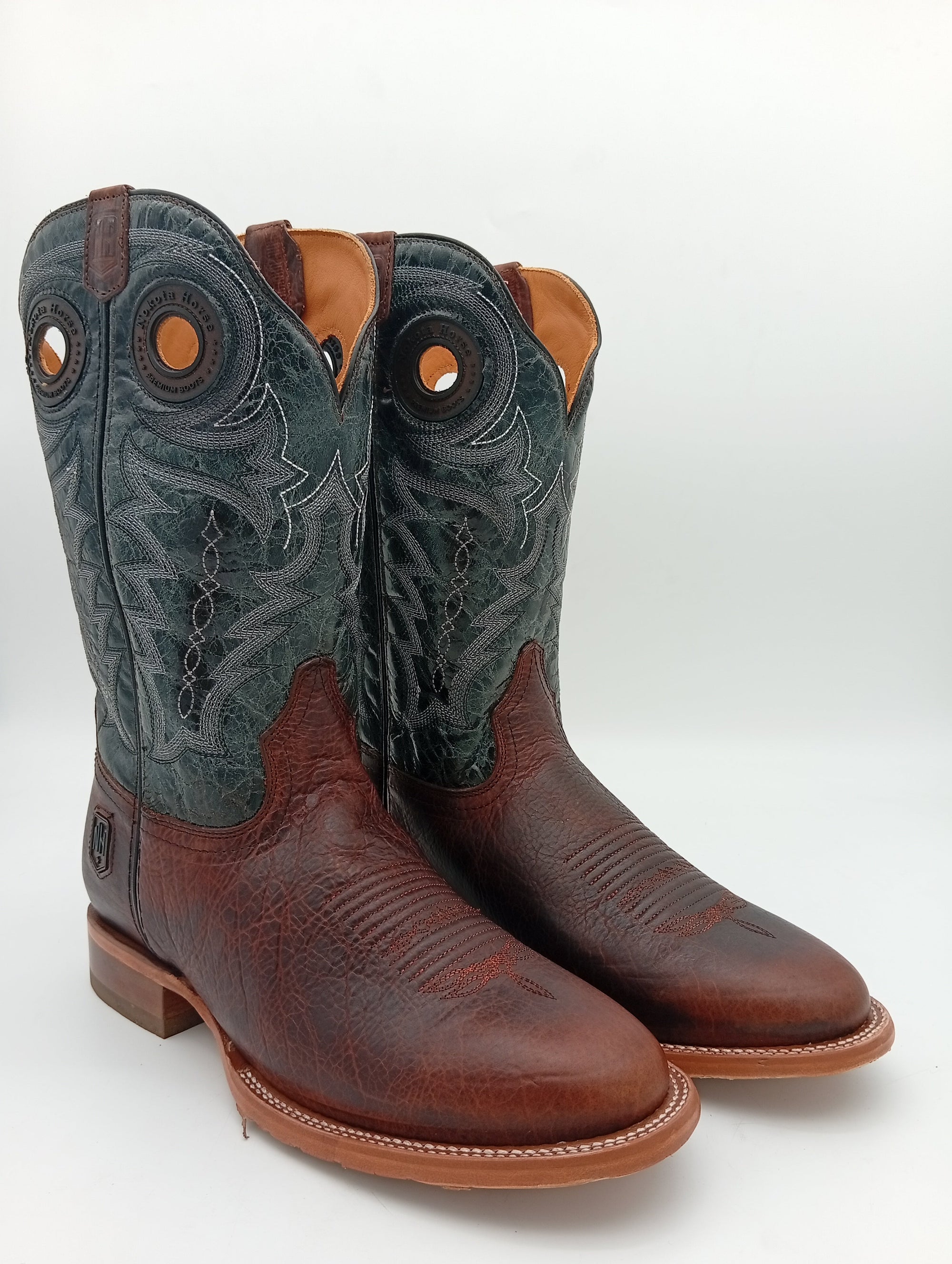 BOTA NOKOTA HORSE COGÑAC RUBI GRIS SUELA DE CUERO, CABALLERO