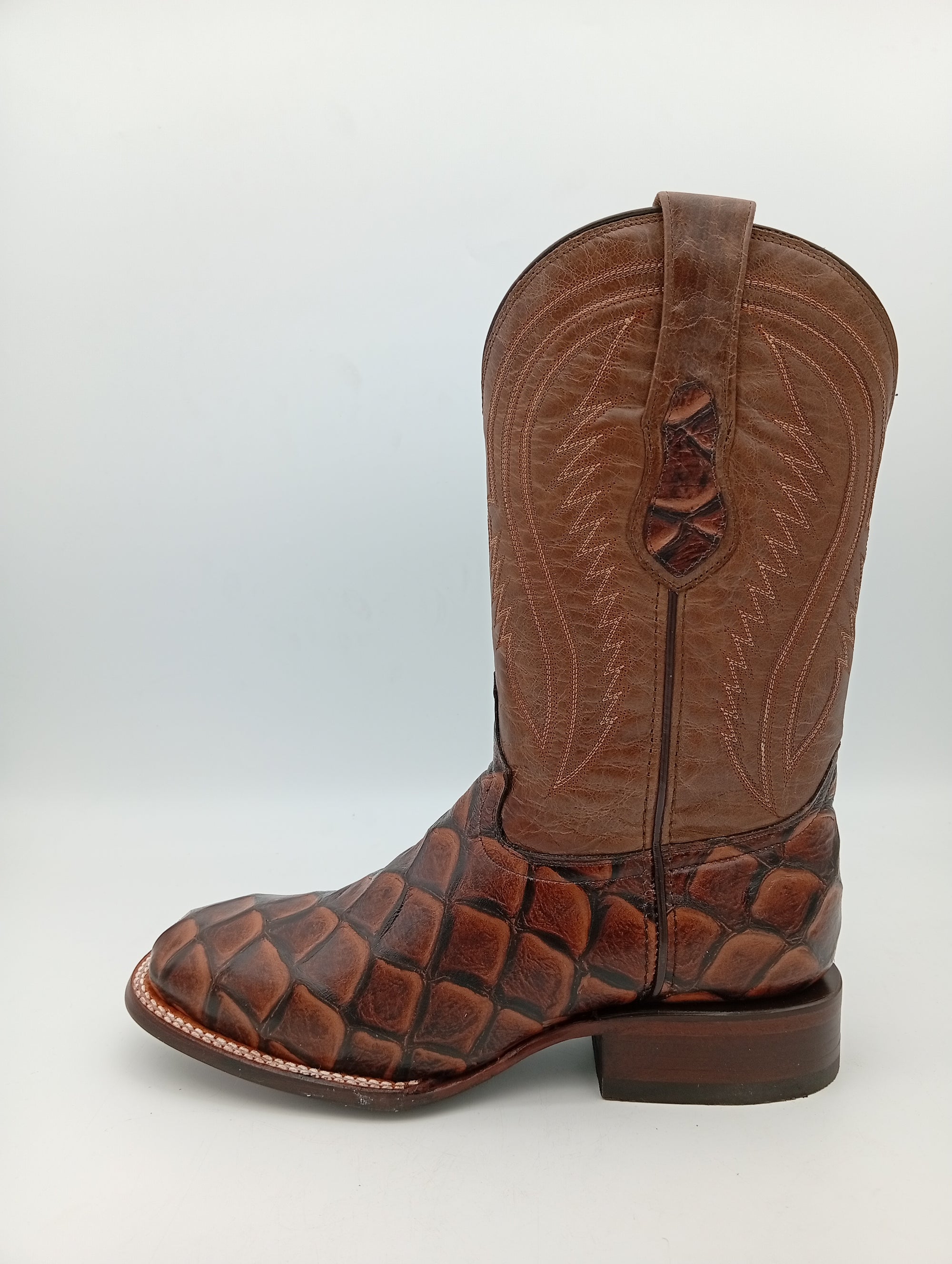 BOTA EL JEREZANO UP IMITACION PEZ MIEL BULL DOG SEULA DE CUERO CABALLERO