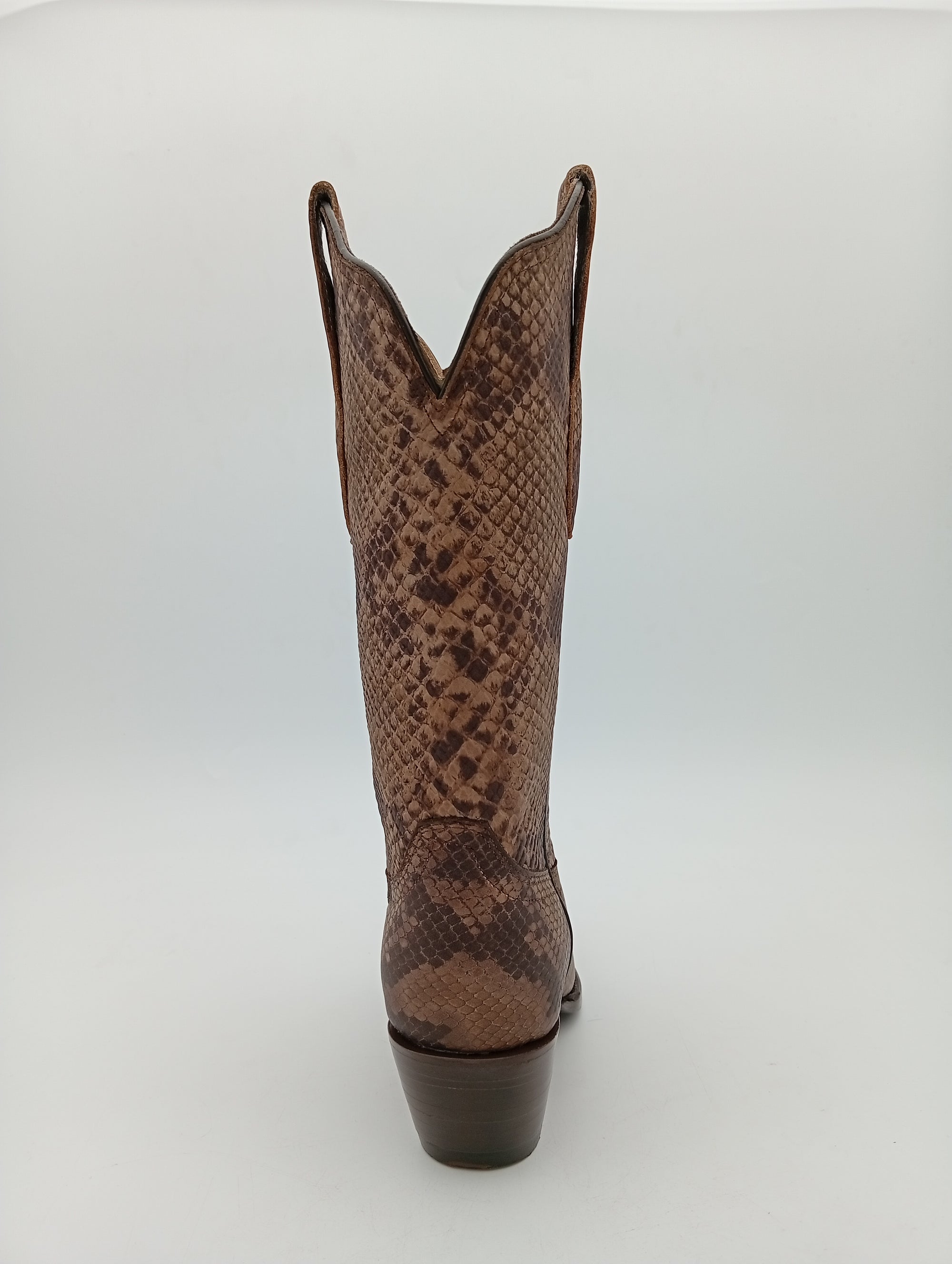 BOTA JAR BOOTS PUNTAL COBRA TAUPE TACON CUBANO DAMA