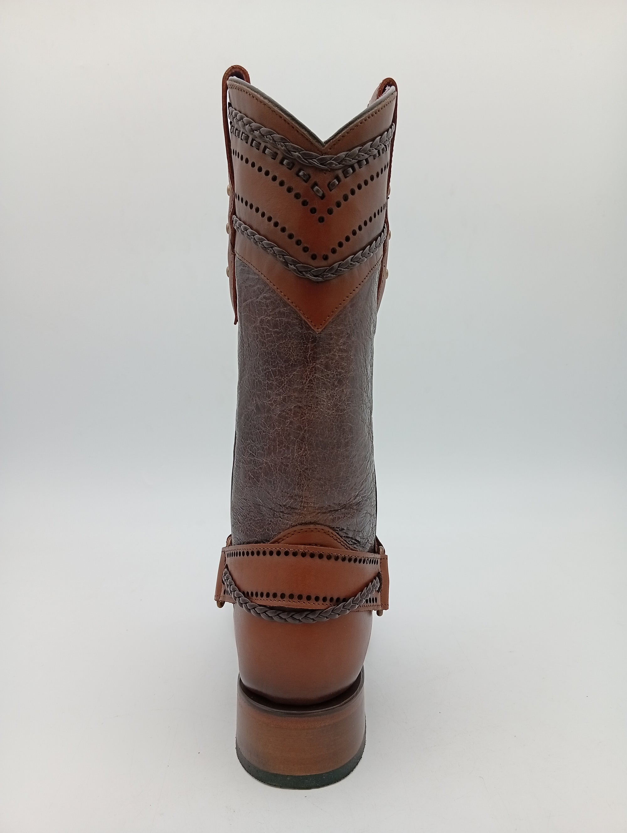 BOTA ROBERT BULL ATANADO MIEL CAFE SUELA DE CUERO DAMA