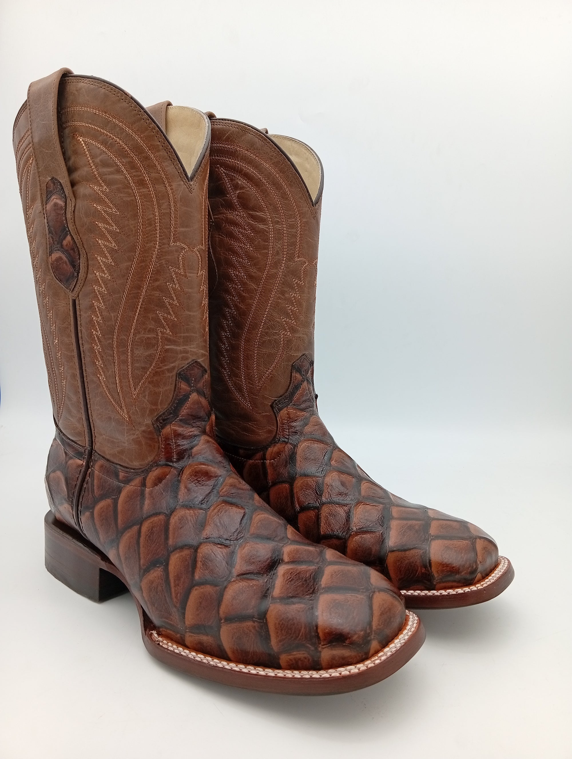 BOTA EL JEREZANO UP IMITACION PEZ MIEL BULL DOG SEULA DE CUERO CABALLERO